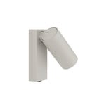 Seinäkohdevalaisin FOURTY, vaaleanharmaa, korkeus 17 cm, metalli, GU10