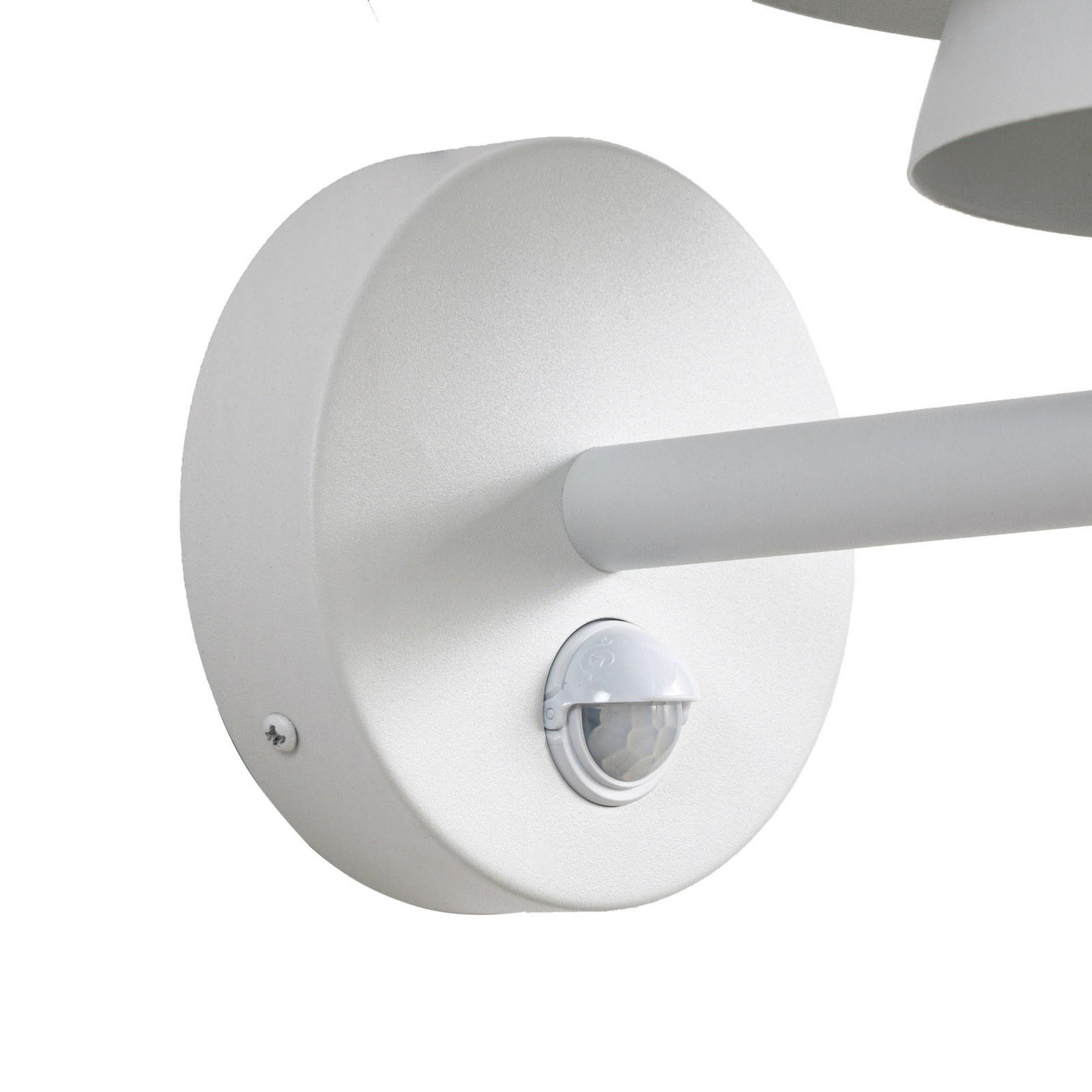 Lucande LED buiten wandlamp Montaro, wit, IP54, sensor