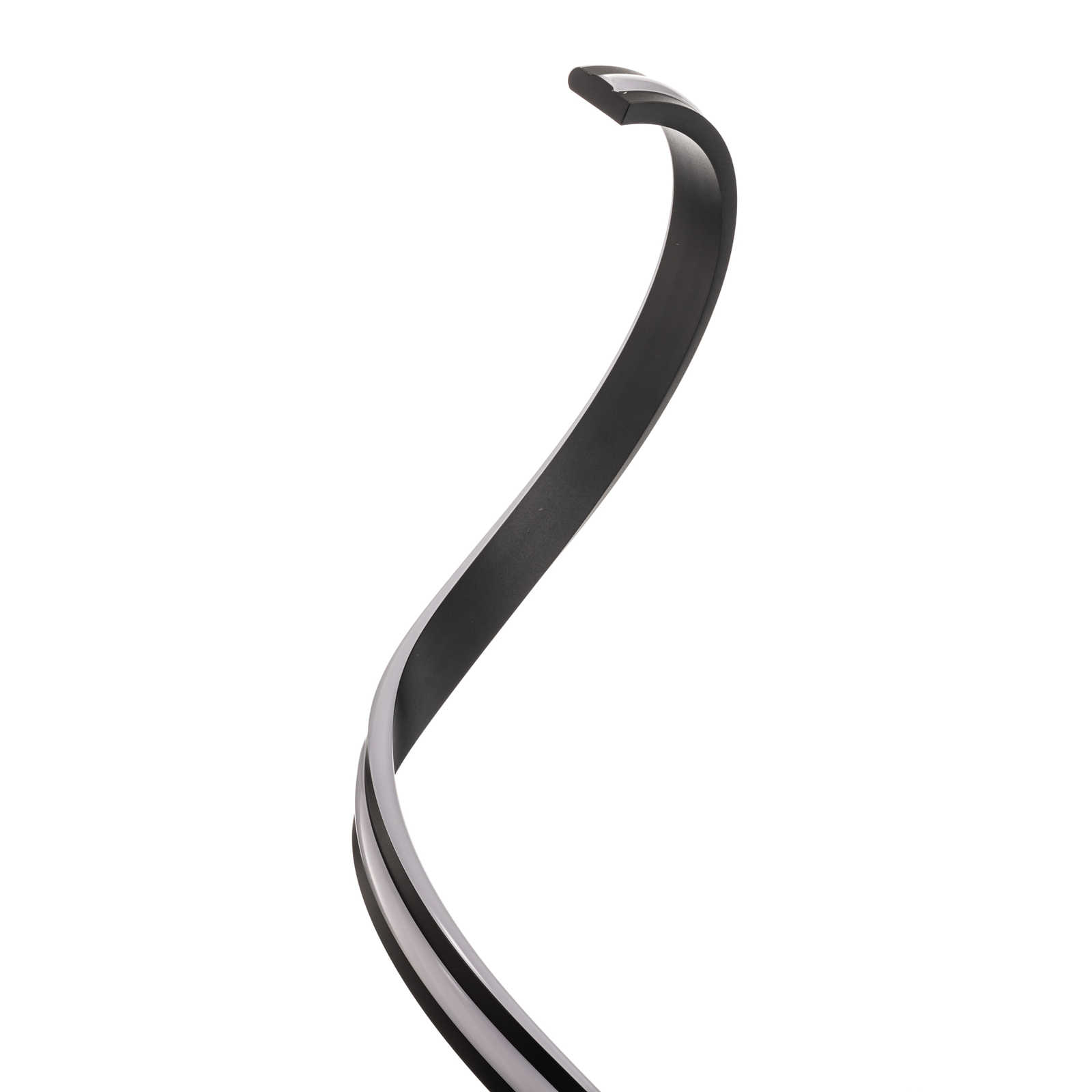 Lindby Salloa spiraal-vloerlamp dimmer CCT zwart