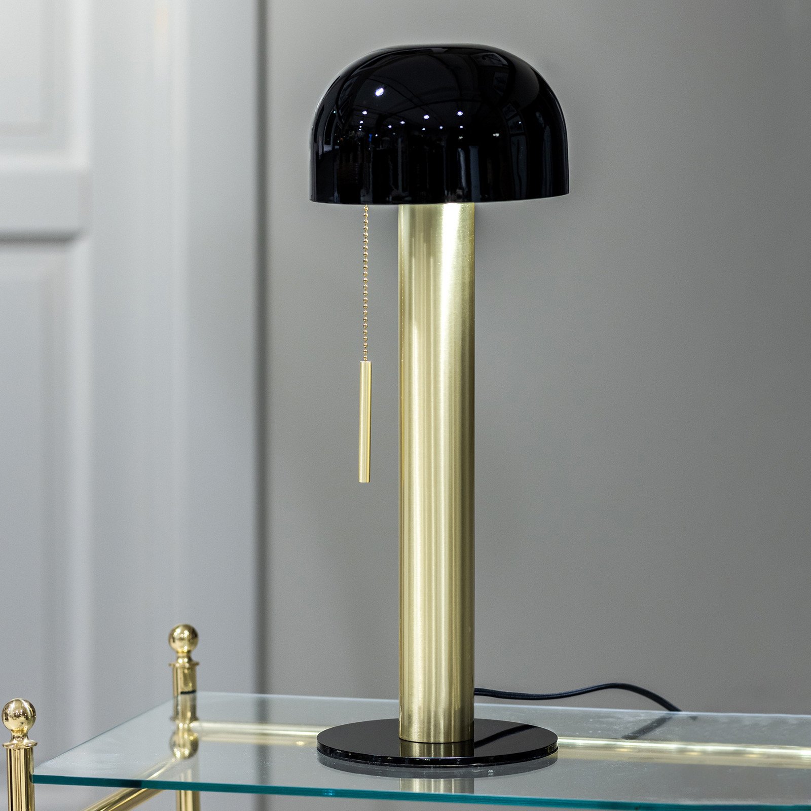 Markslöjd Lampa de masă Costa din metal negru/alamă - Camera de zi / sufragerie - negru alamă