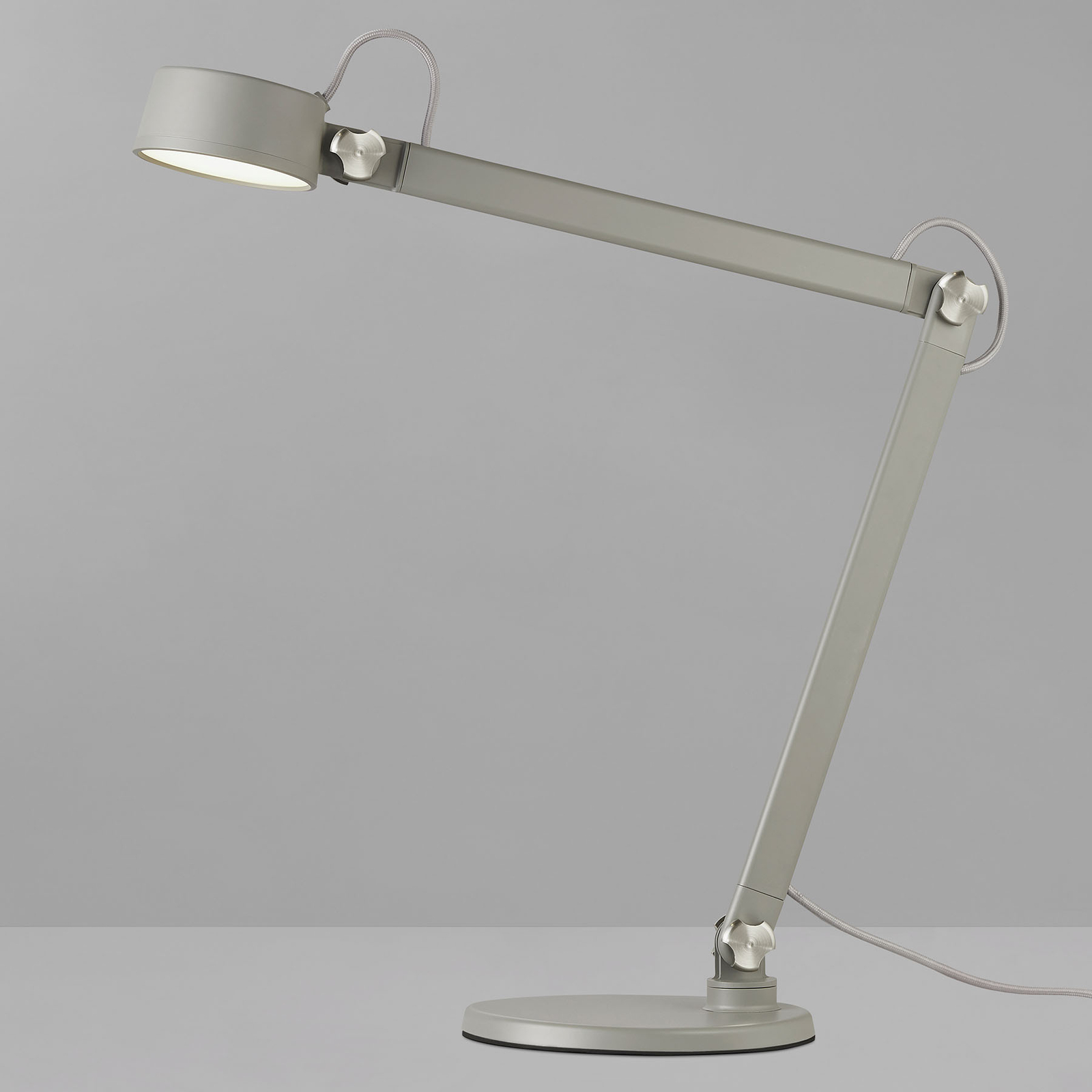 Stolná LED lampa Nobu, sivá