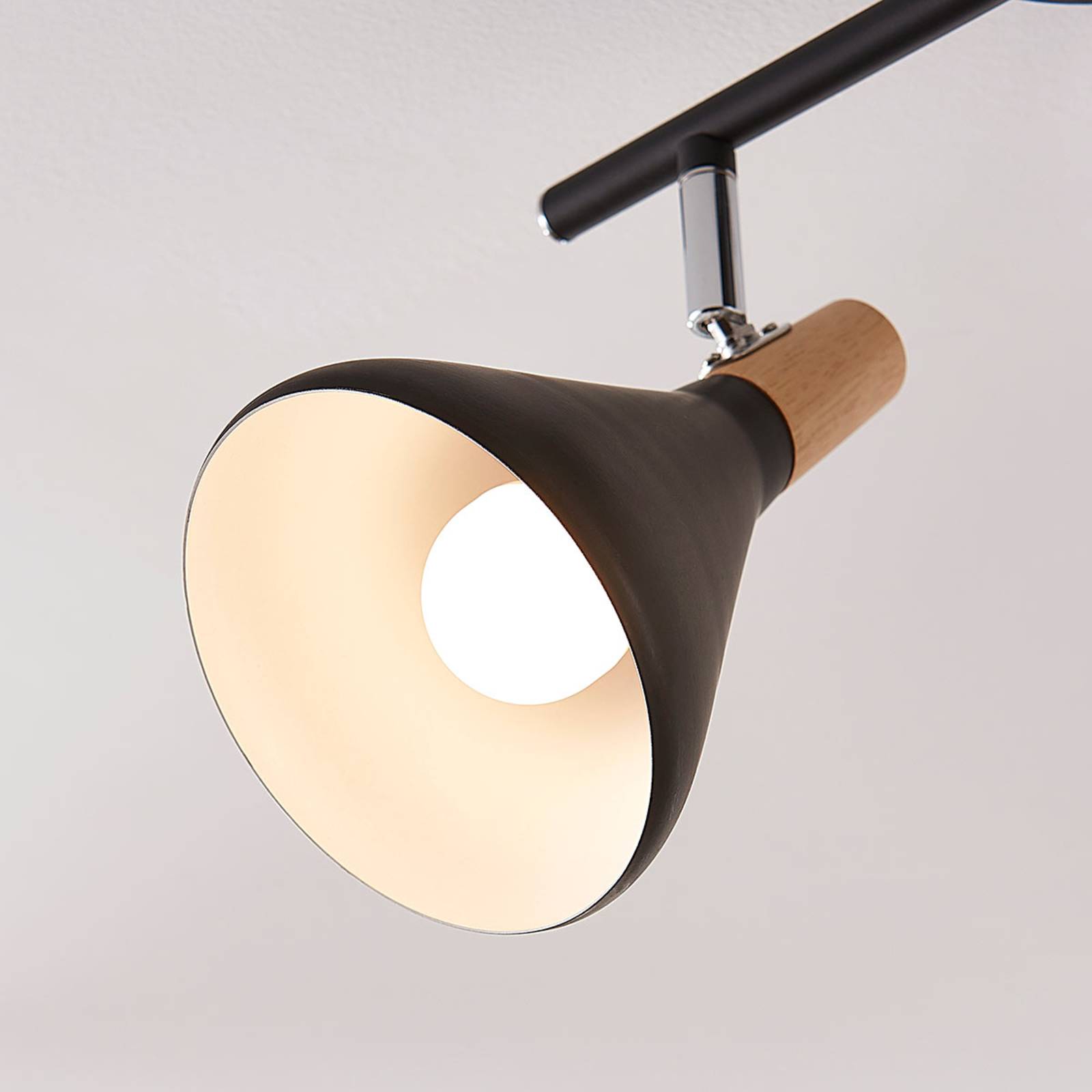 Lampa sufitowa Arina w kolorze czarnym, 2-pkt.