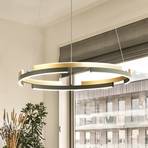 Circly LED pendant light, metal, remote control, CCT, dimmable