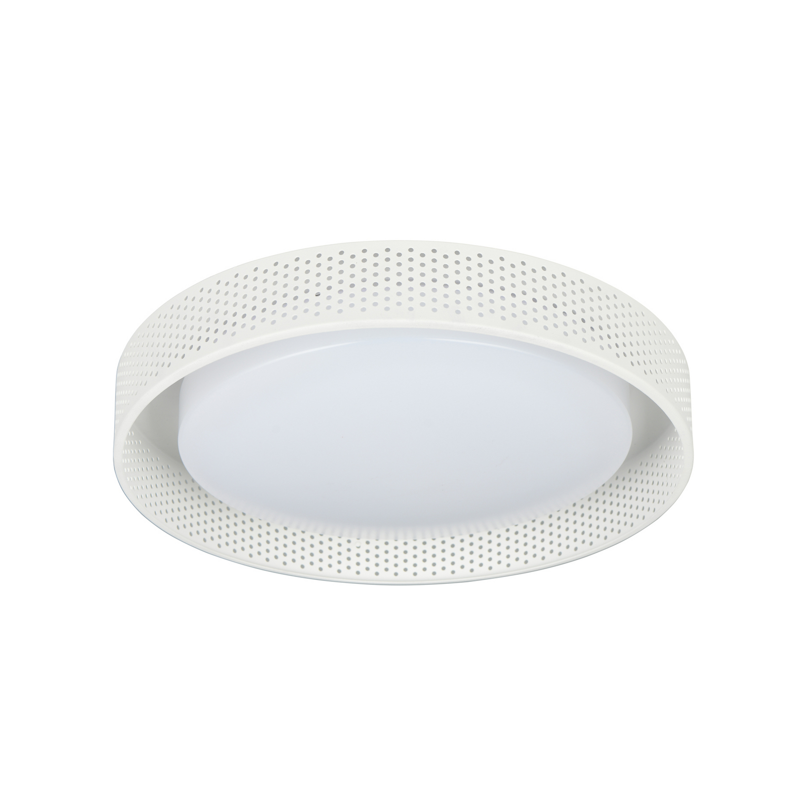 LED griestu lampa „Filippo“, matēti balta, Ø 33 cm, metāls, CCT, IP44