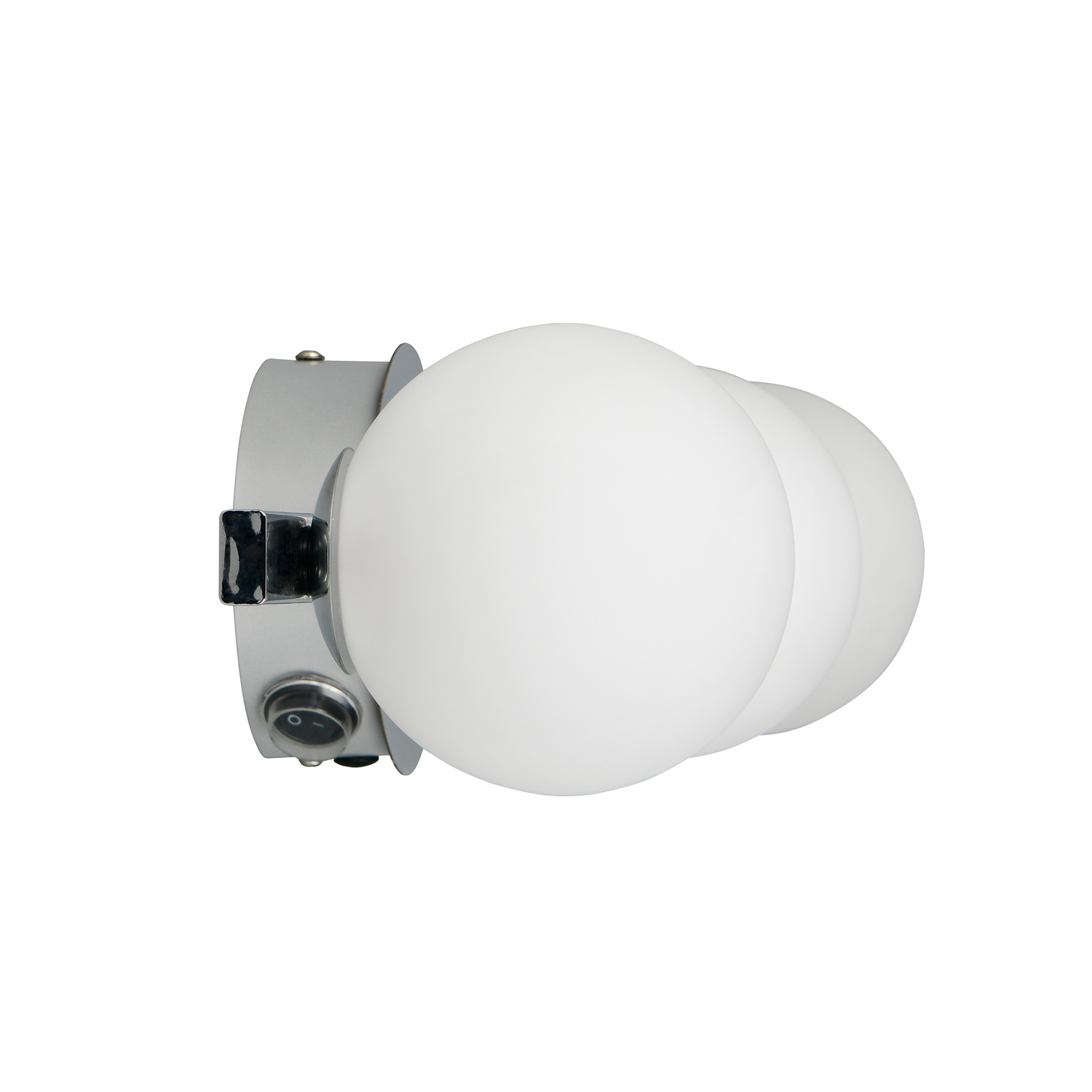 Sienas lampa „Alfio“, platums 50 cm, hromēts metāls/stikls, IP44, 3 spuldzes Sienas lampa „Alfio“, platums 50 cm, hromēts metāls/stikls, IP44, 3 spuldzes