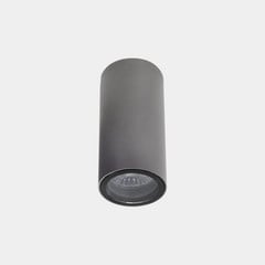 LEDS-C4 Plafoniera da esterno Eko, grigio, Ø 6 cm, alluminio