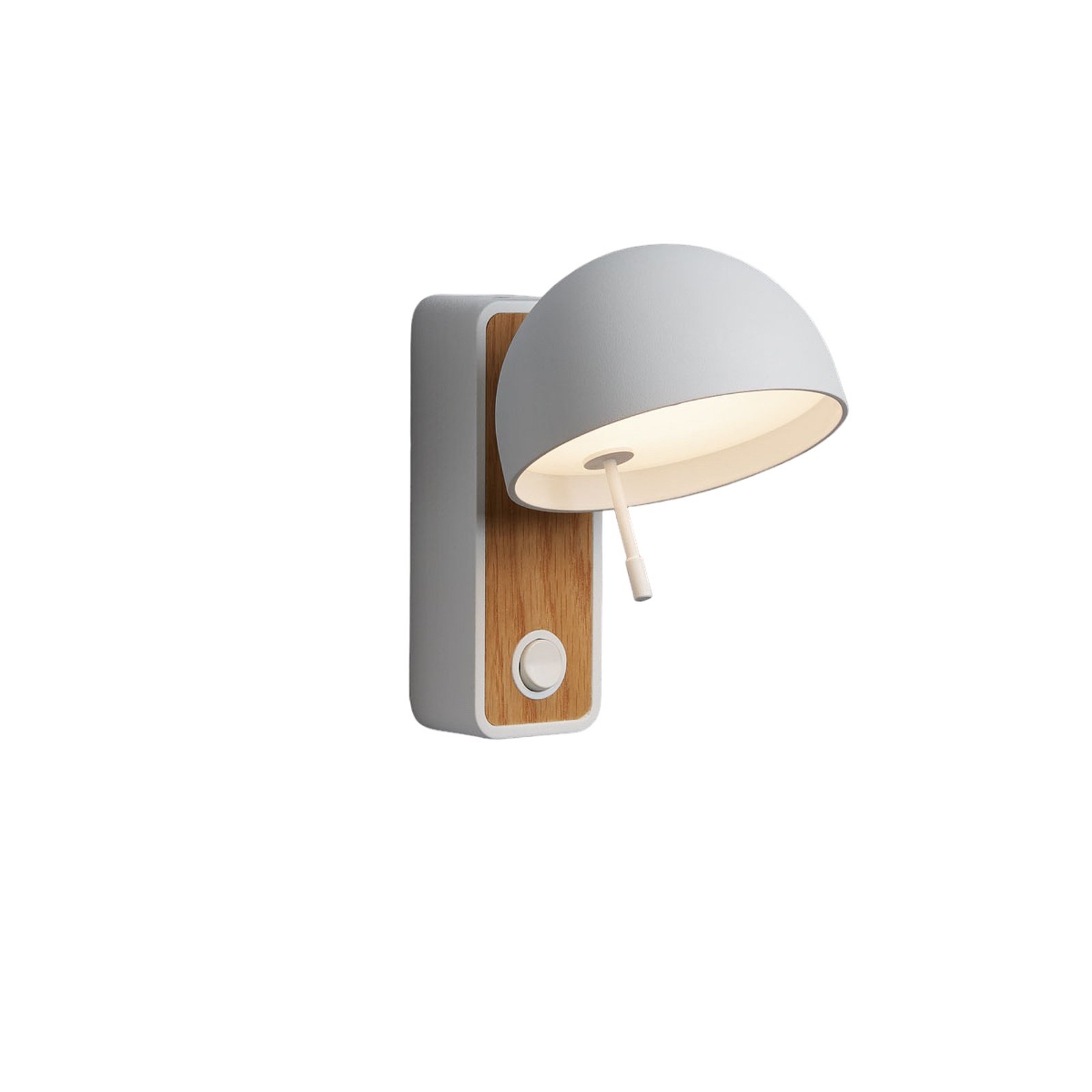 Bover Beddy A/01 LED wall lamp pivotable white/oak