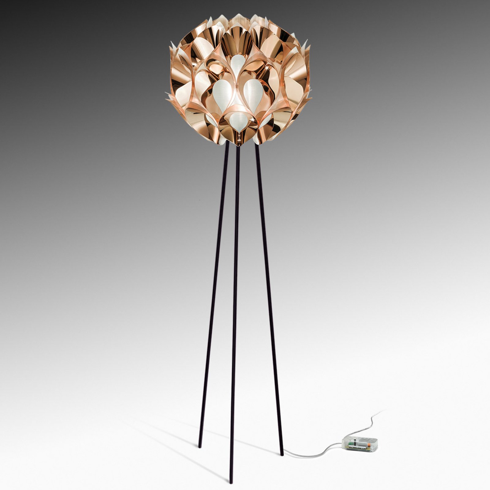 Flora Designer-Stehlampe, kupfer - Slamp
