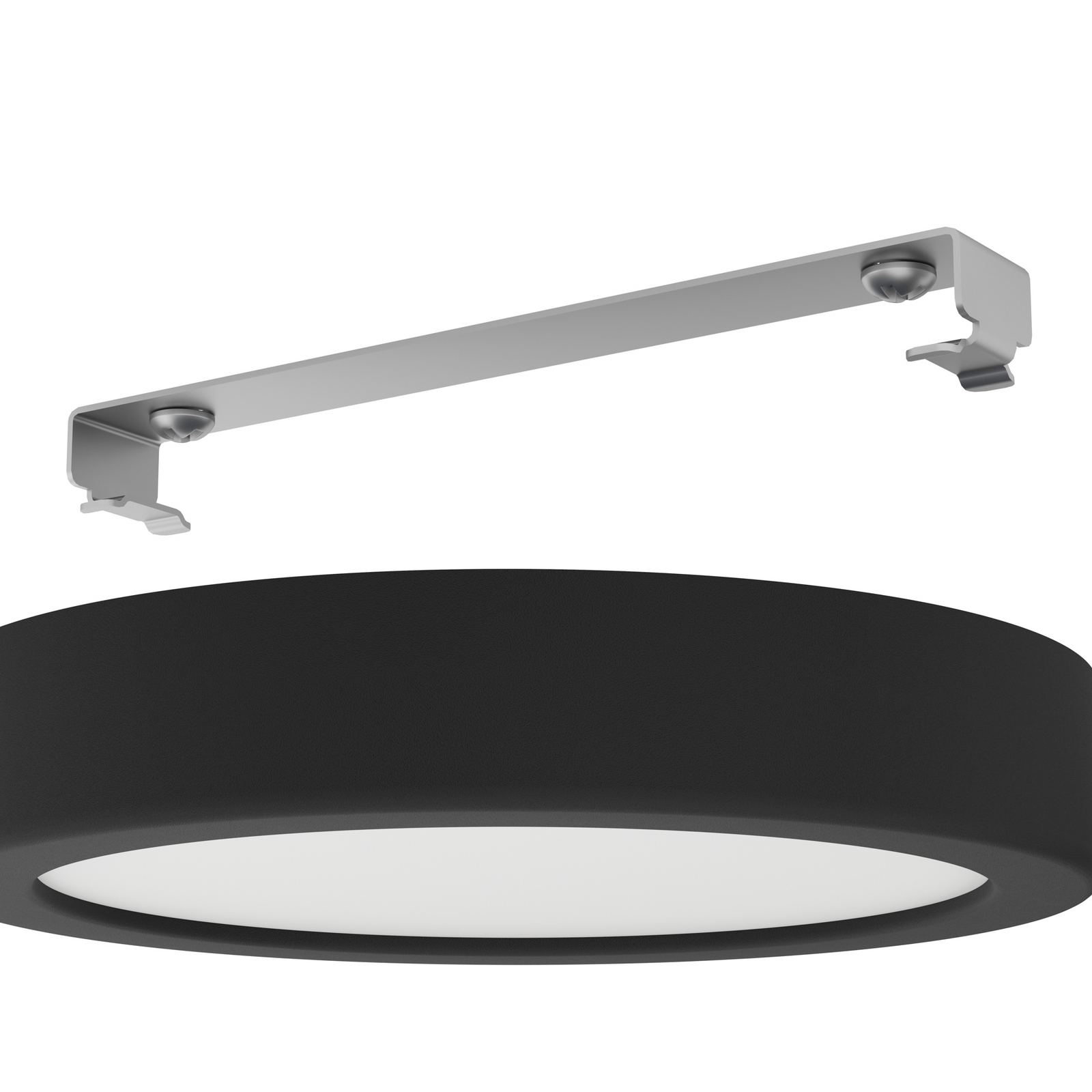 Felületre szerelhető LED panel Fueva 5 IP20 830 fekete Ø16cm Ø16cm