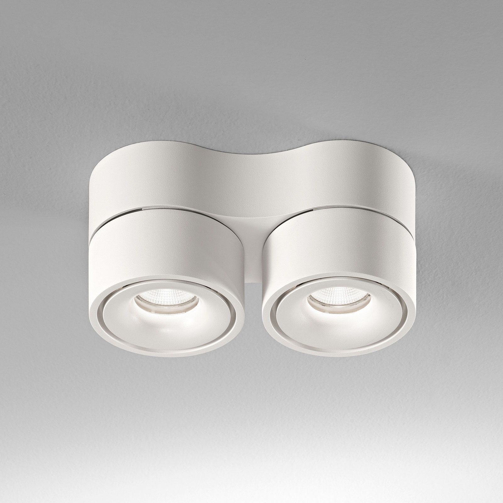 Egger Clippo Duo spot plafond LED, blanc, 2 700 K