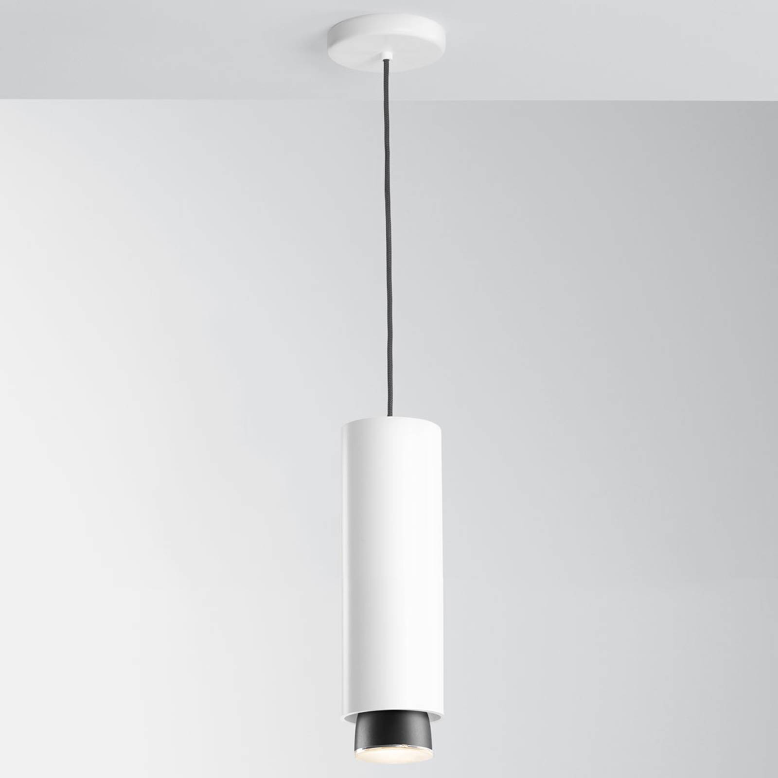 Fabbian Claque lampa wisząca LED 30 cm biała