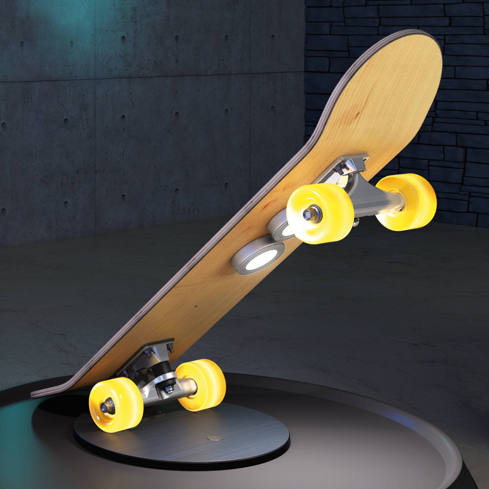 Lampe à poser en skateboard Light Cruiser avec LED