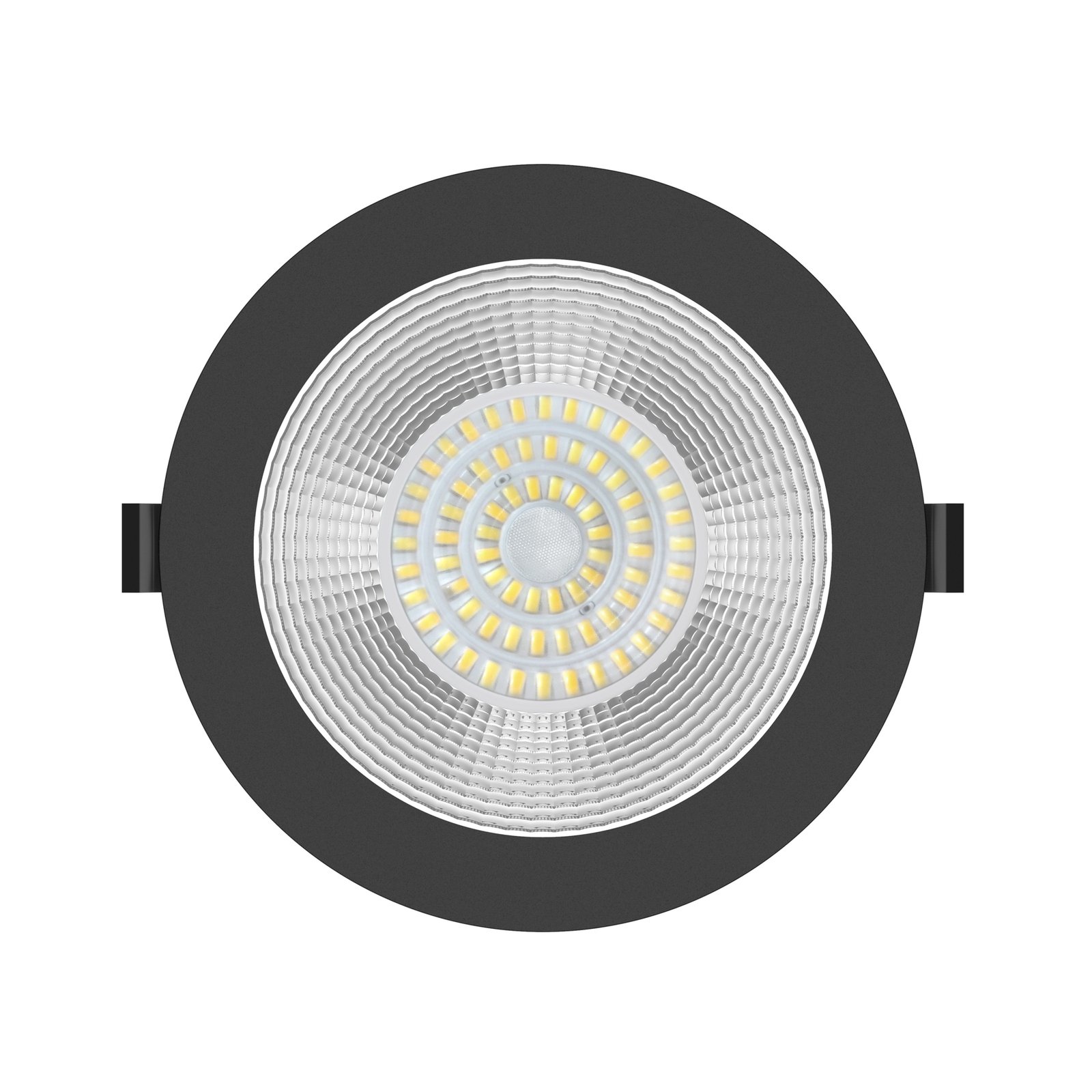 SLC Shift LED recessed spotlight Ø19cm CCT, black