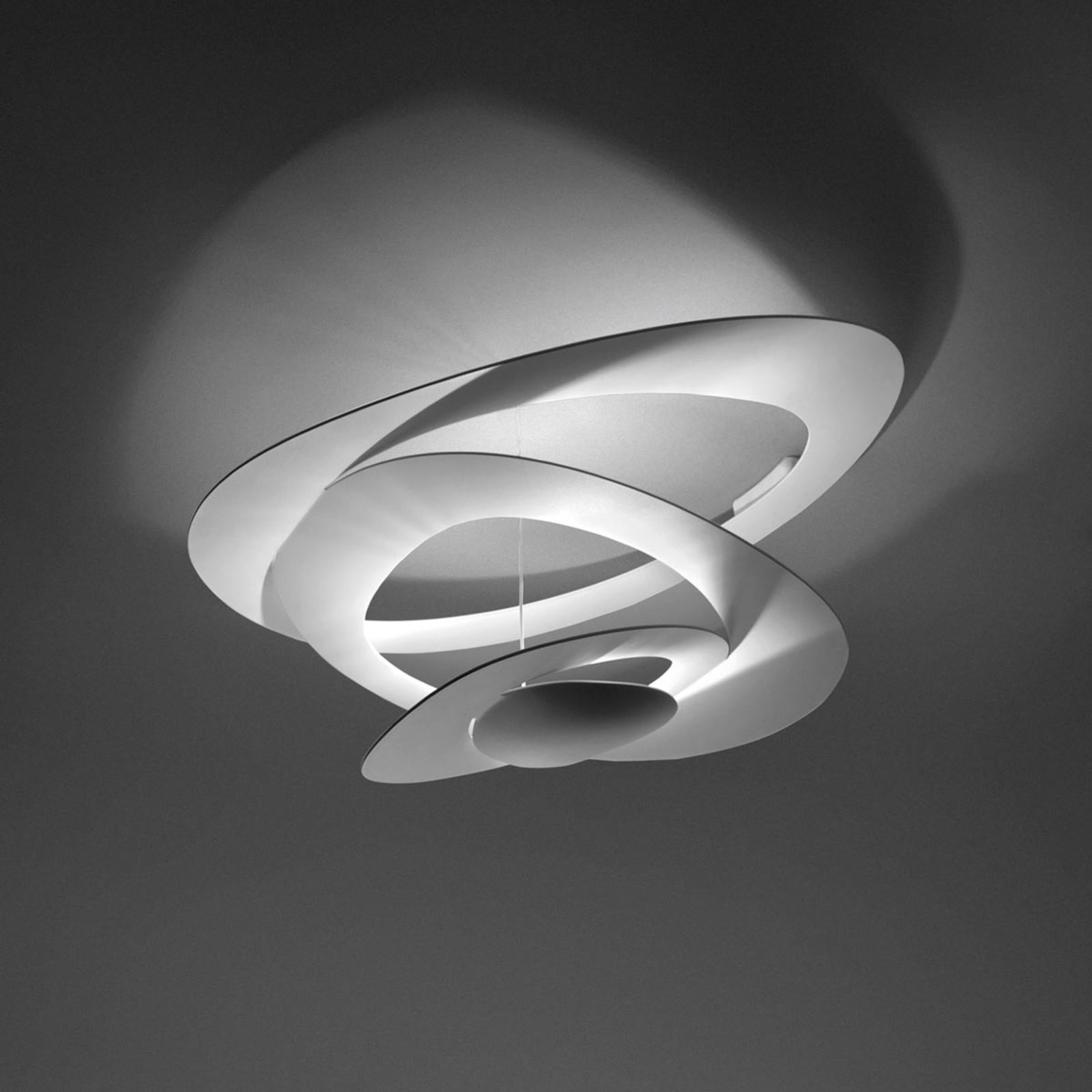 Pirce Mini - white LED ceiling light, 2,700 K