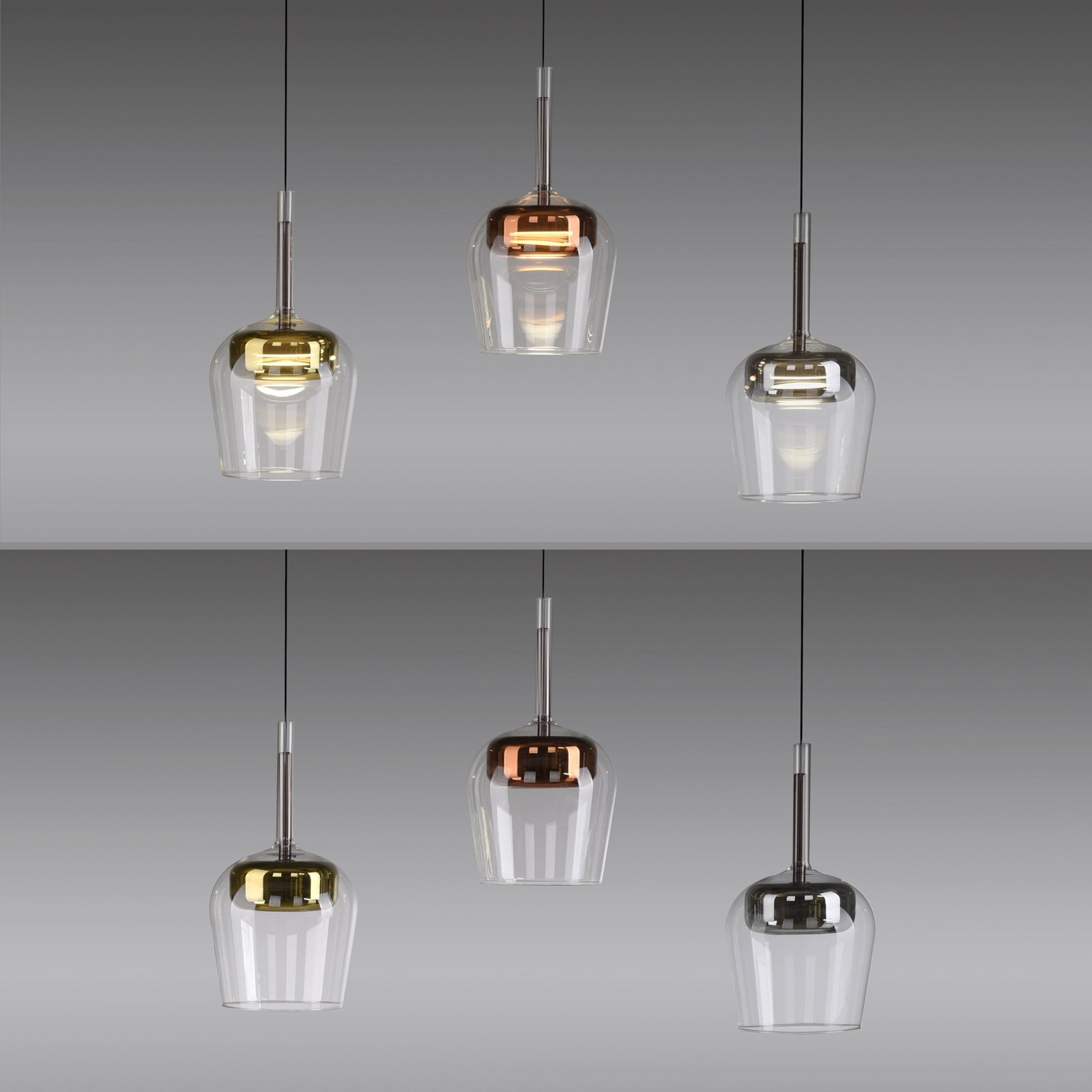 Paul Neuhaus SMART+ hanglamp Q-Kon meerkleurig 3-lamps