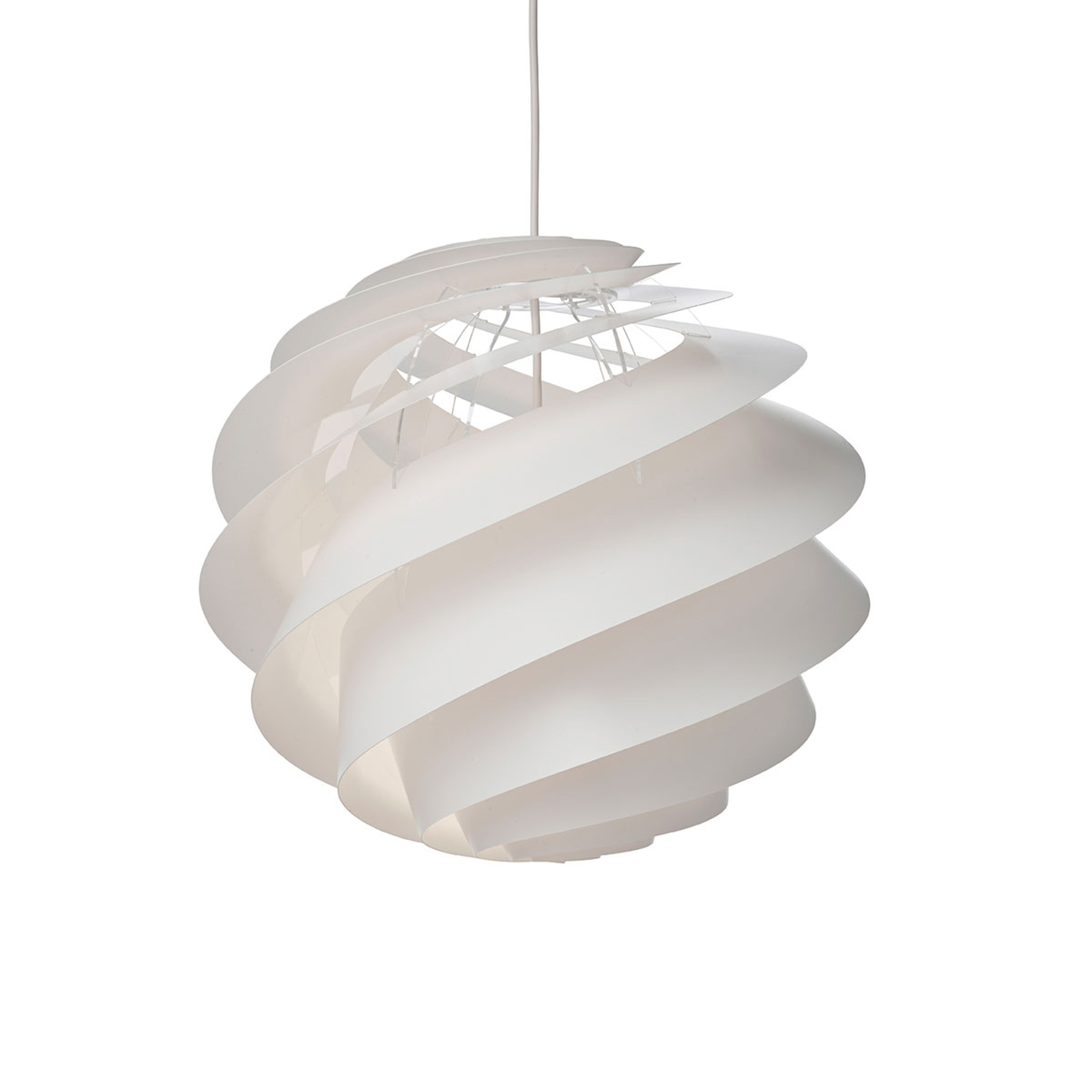 LE KLINT Swirl 3 Medium - baltos spalvos pakabinamas šviestuvas