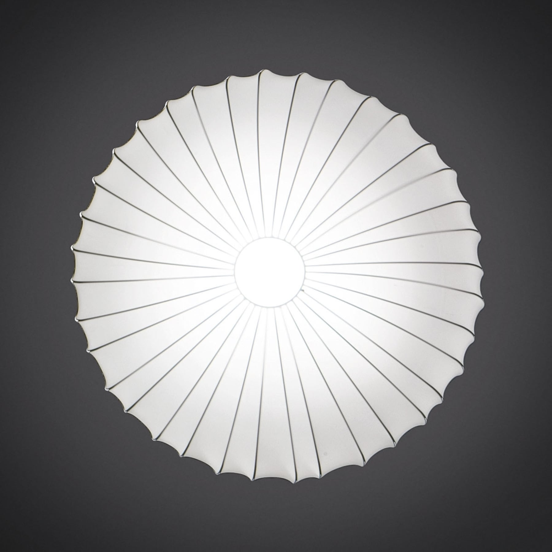 Axo Light Axolight Muse wall light in white, for Living / Dining Room, Metal, fabric, E27, 23 W, energy efficiency: A++