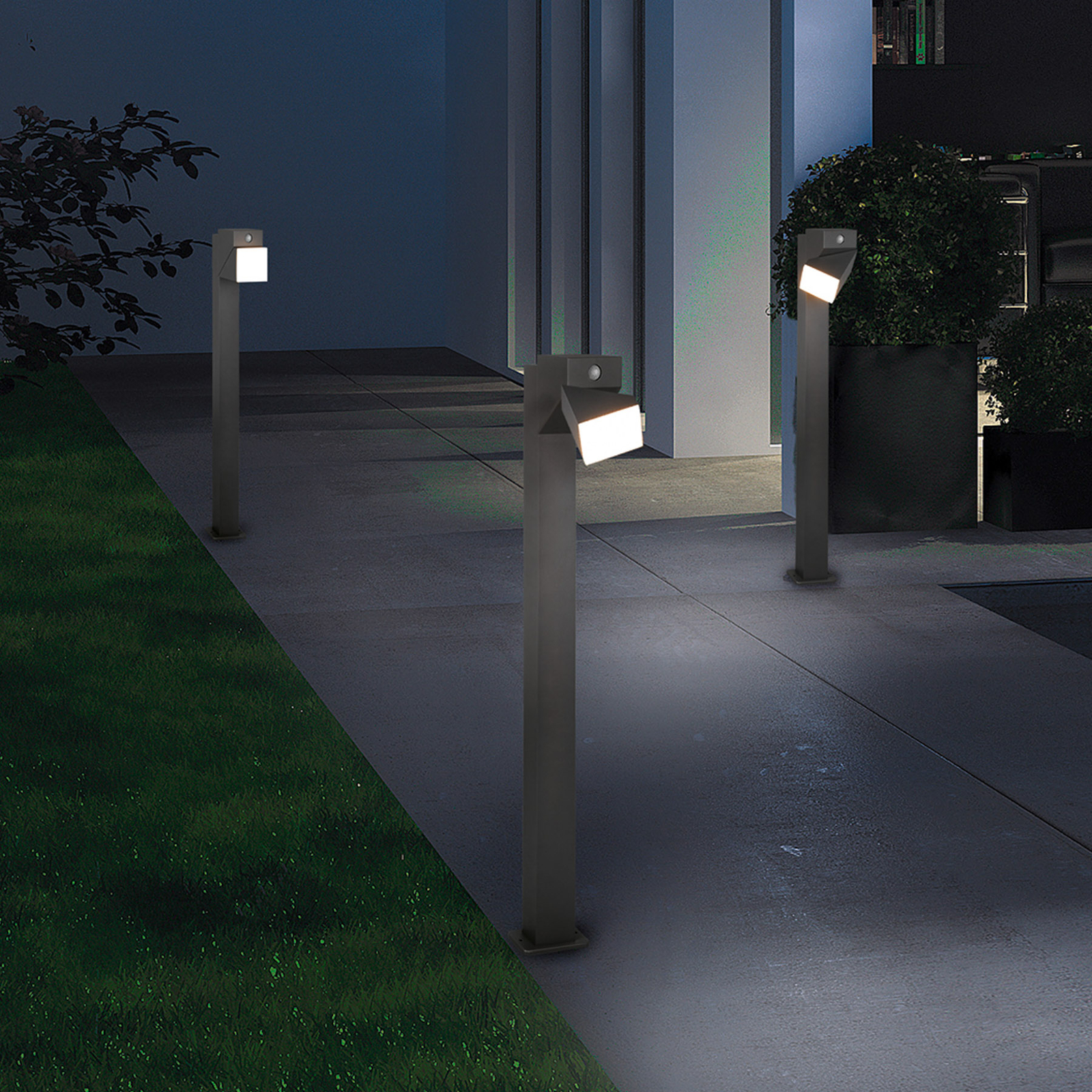 LED-Wegeleuchte Avon, einflammig, mit Sensor