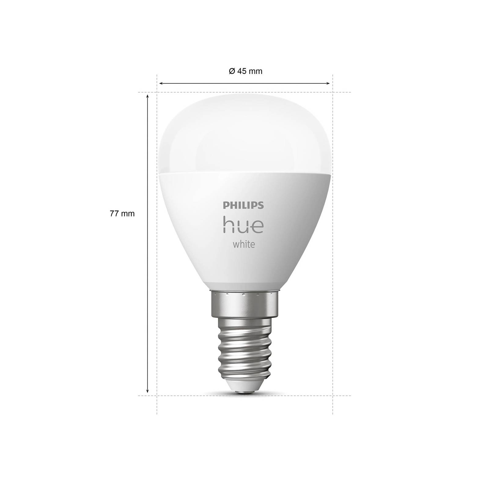 Image of Philips Hue White LED goccia 2 x E14 5,7W