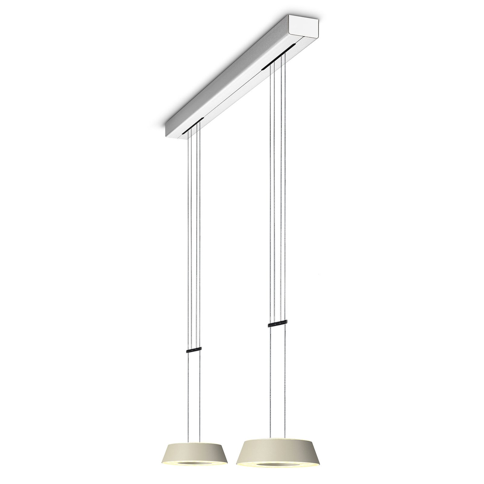 OLIGO Glance LED hanglamp 2-lamps Cashmere