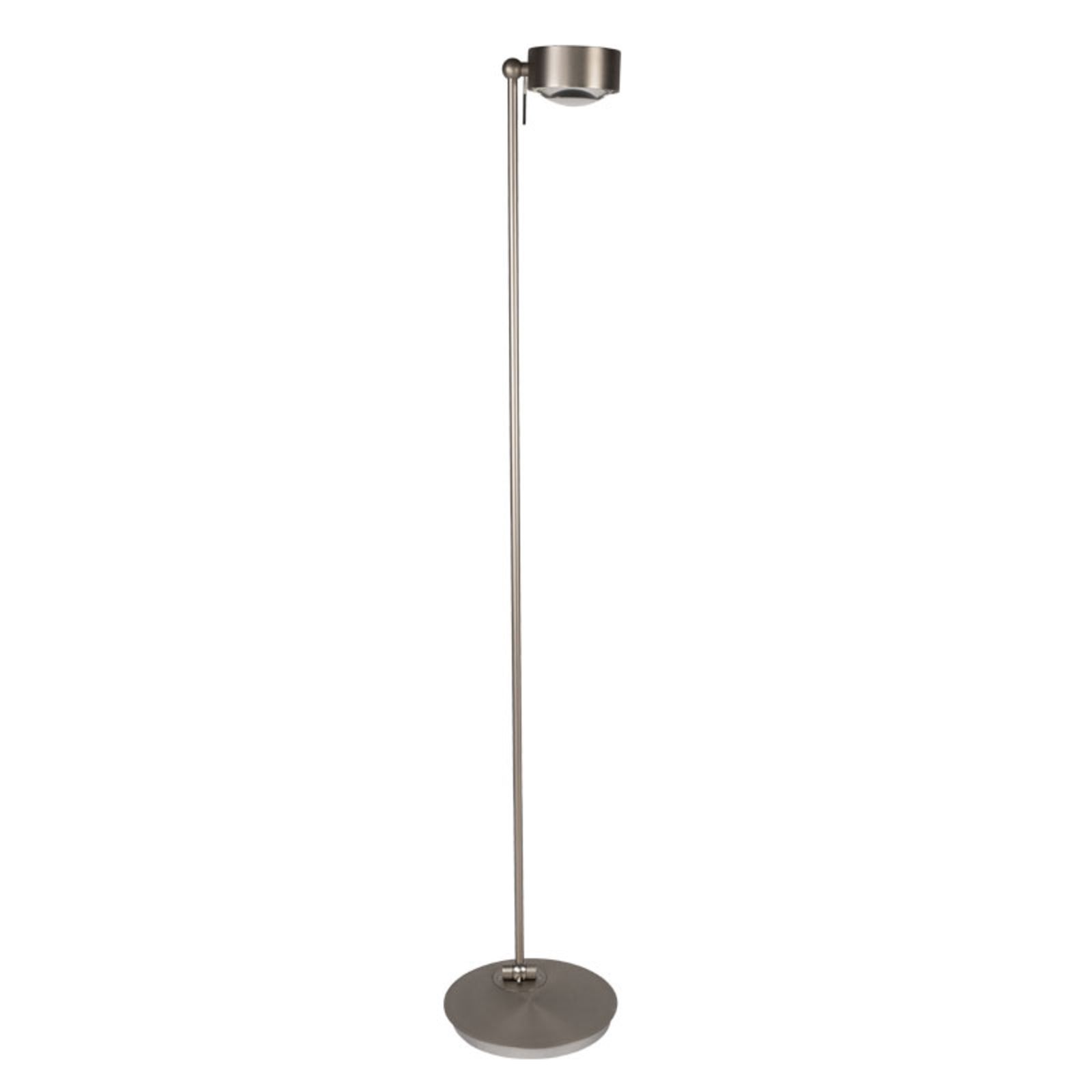 LED-golvlampa Puk Maxx Floor Mini, matt nickel