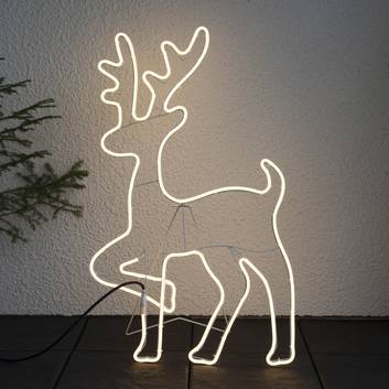 Figura decorativa LED NeoLED, silueta de reno