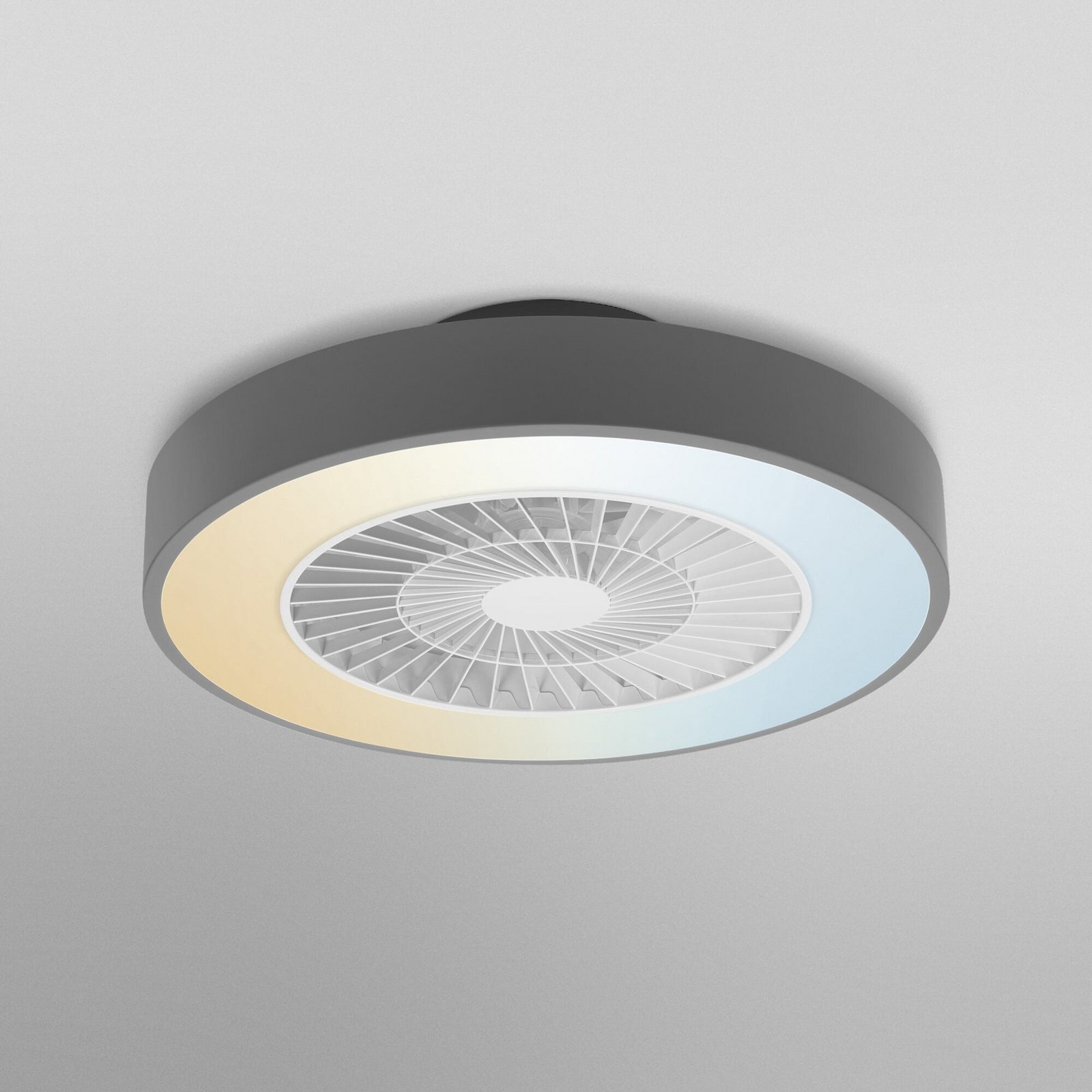 OSRAM SMART+ WiFi LED-Deckenventilator CYLINDER, grau, leise