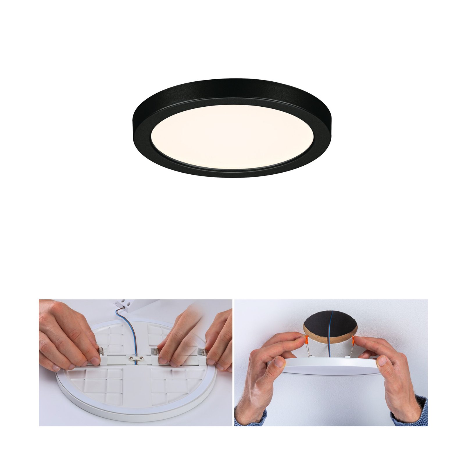 Paulmann Areo LED panel round black