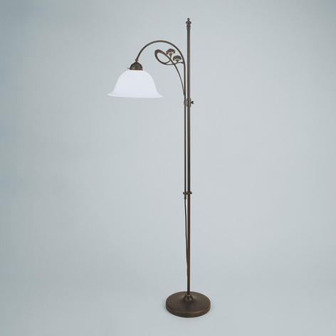Subtiele vloerlamp Ilka, antieke kleurstelling