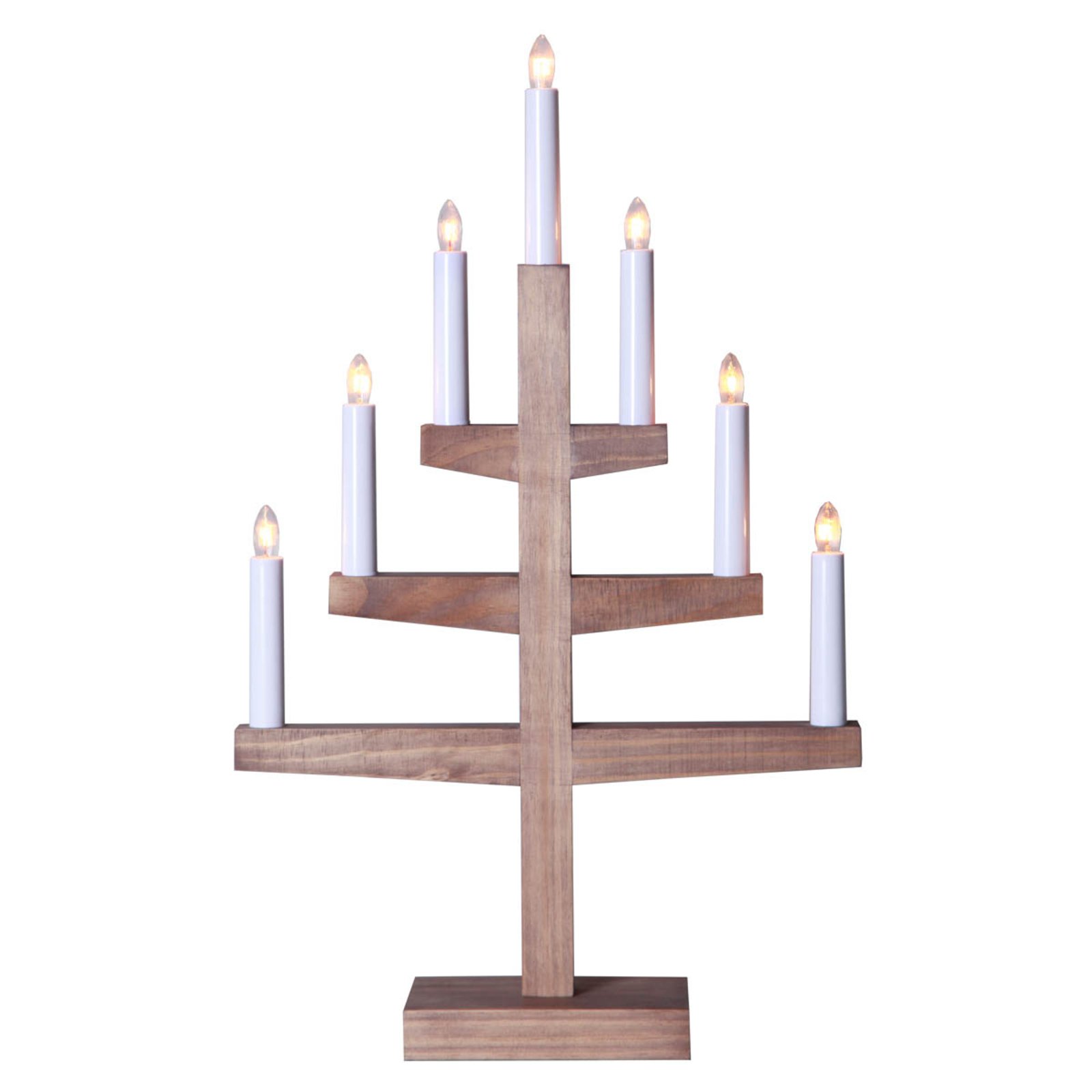 Kerzenleuchter Trapp aus Holz, 54 cm