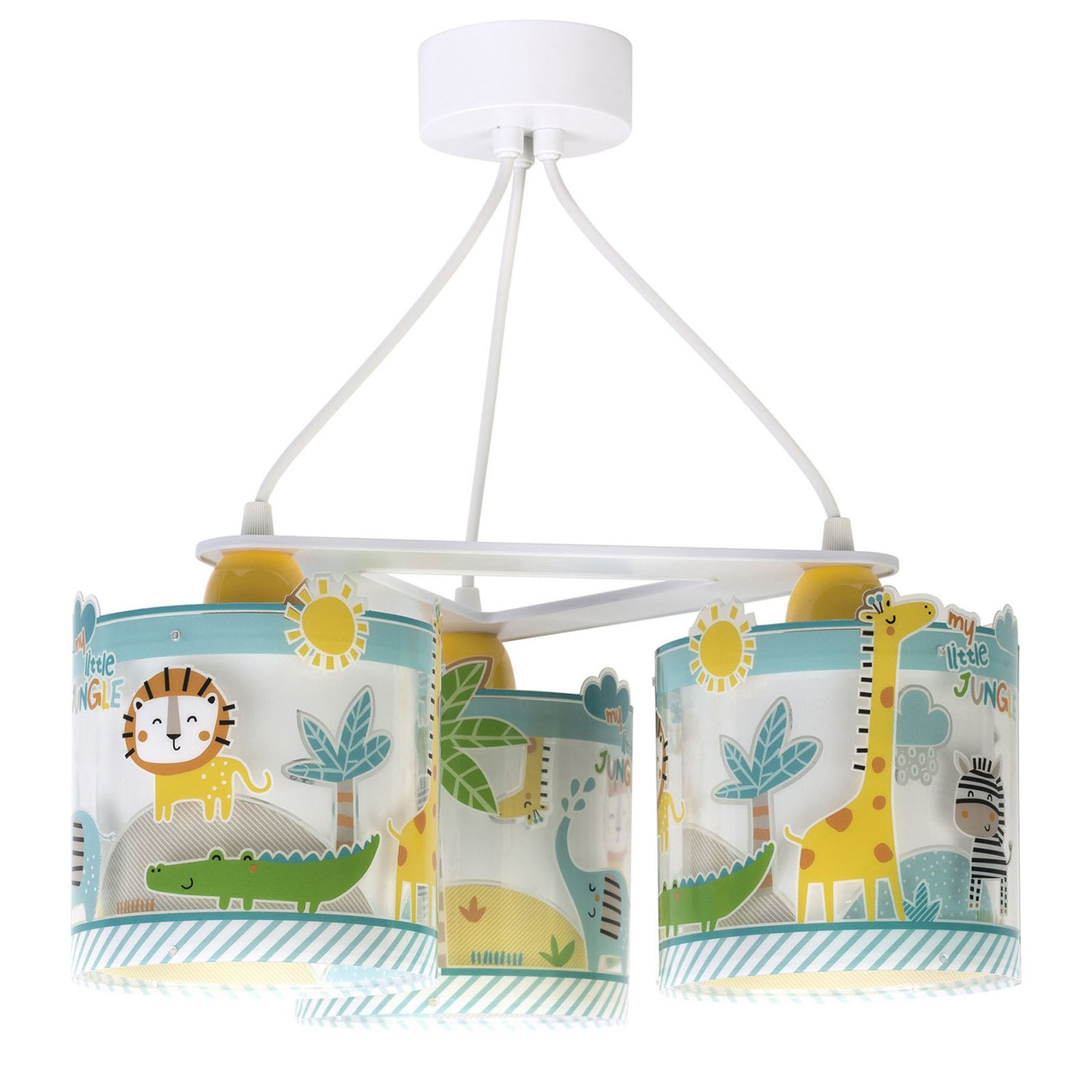 Little Jungle hanglamp voor kinderen, 3-lamps versie