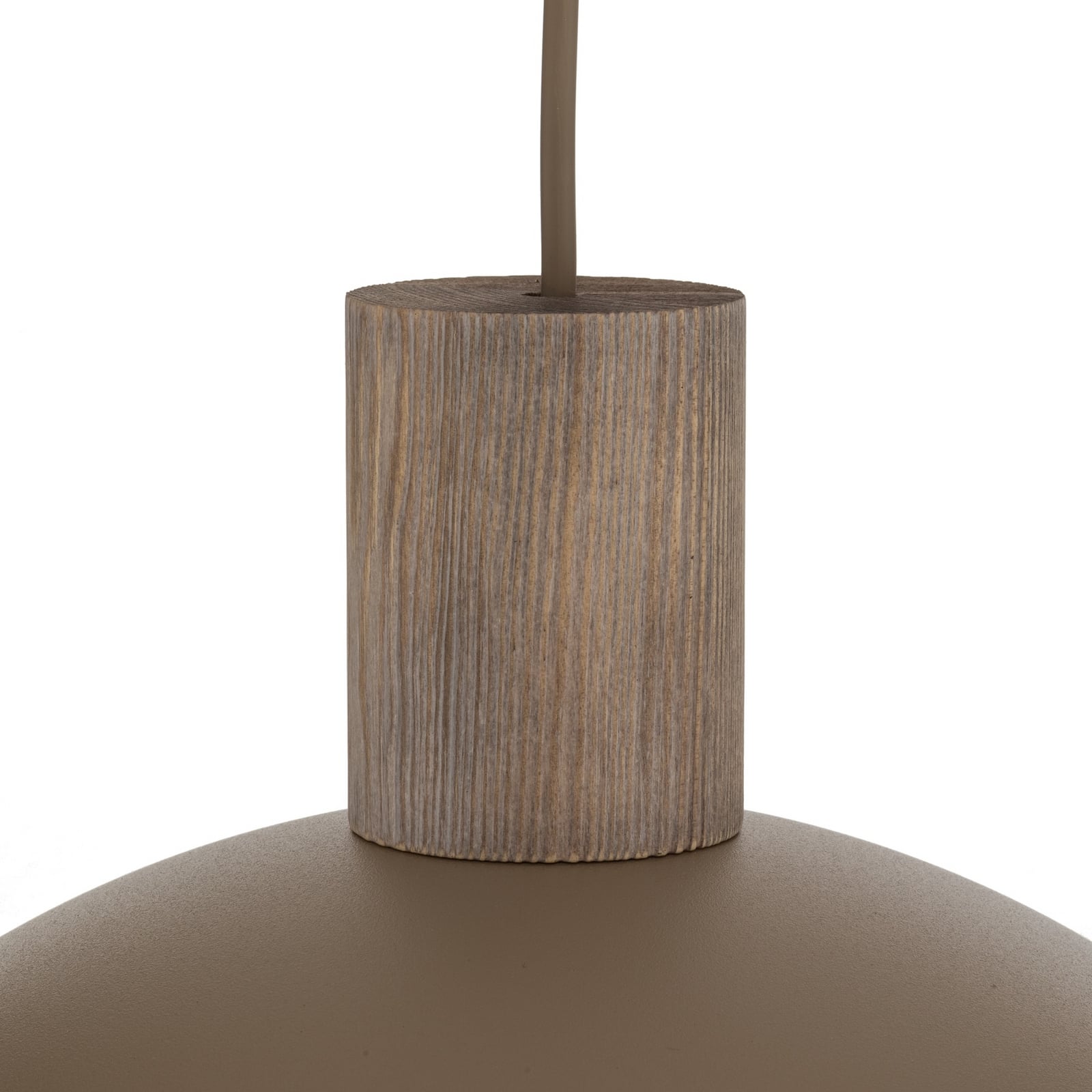 Suspension Oslo, couleur sable, métal, Ø 34 cm, E27