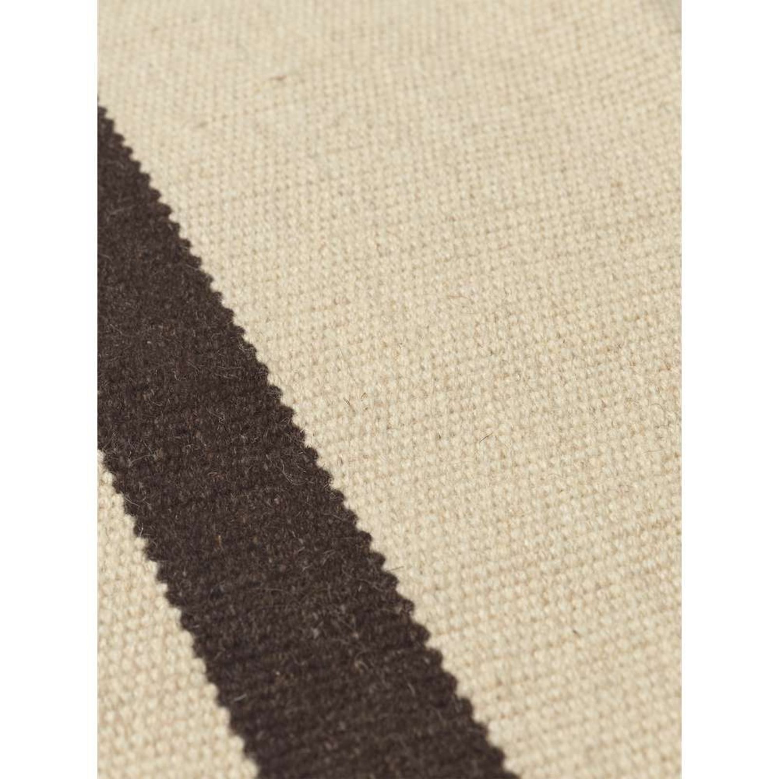 Calm Kelim Rug 140x200 Off-white/Coffee- ferm LIVING