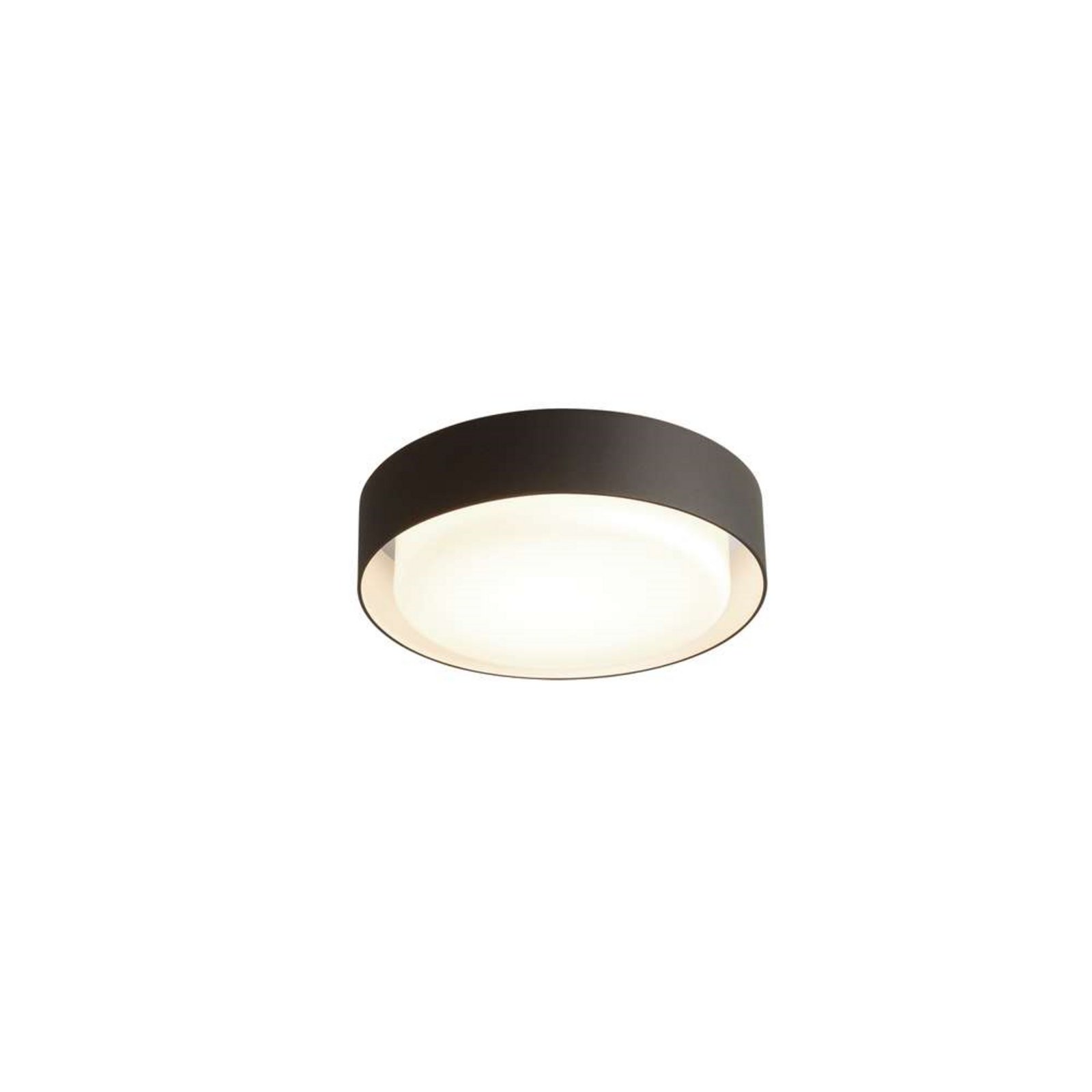 Plaff-On Candeeiro de Parede/Candeeiro de Tecto Ø33 IP54 Black LED - Marset