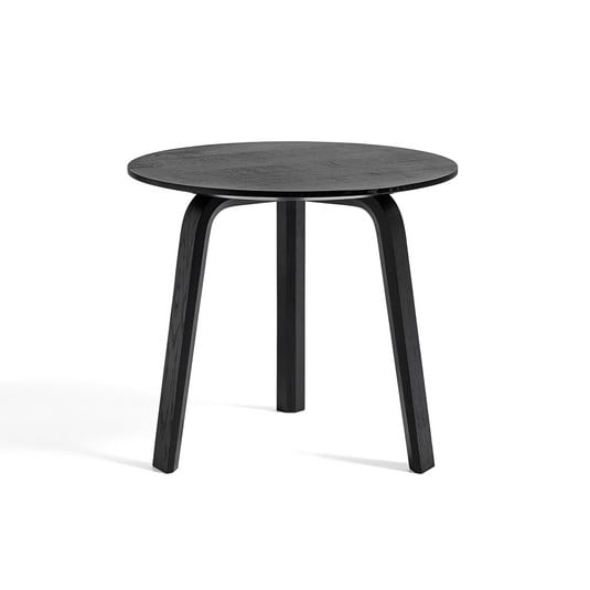 Bella coffee table, black, Ø45 x H39 cm, oak - HAY