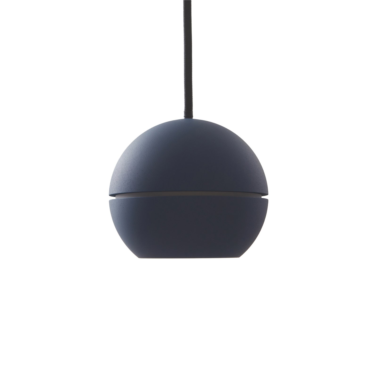Lucande LED pendant light Plarion, blue, aluminium, Ø 9 cm