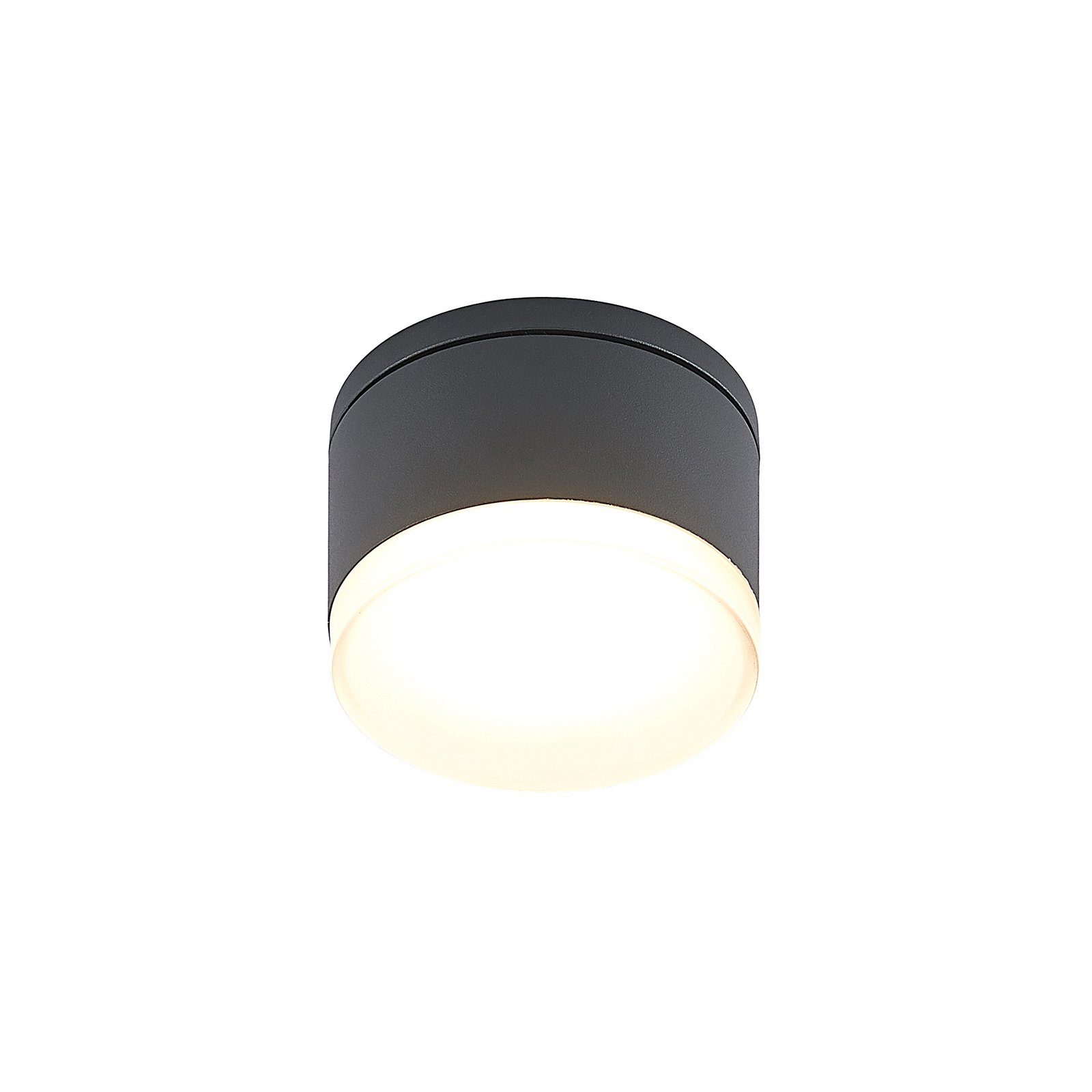 Mathea Round LED Udendørs Loftlampe Dark Grey - Lindby