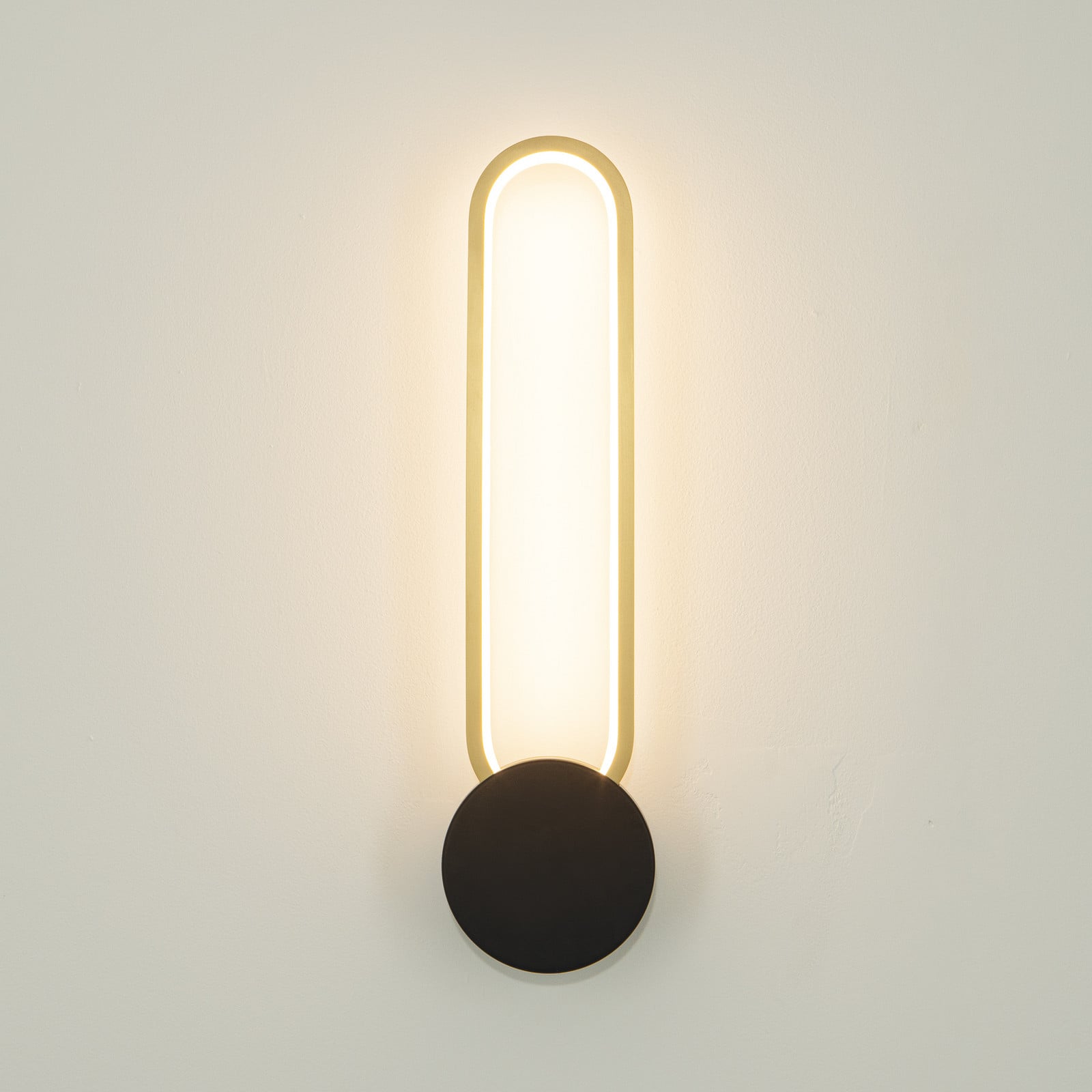 Zambelis Aplică de perete LED 23102 auriu/negru lățime 10 cm metal dimabil - Camera de zi / sufragerie - Modern - auriu negru mat - Aluminiu