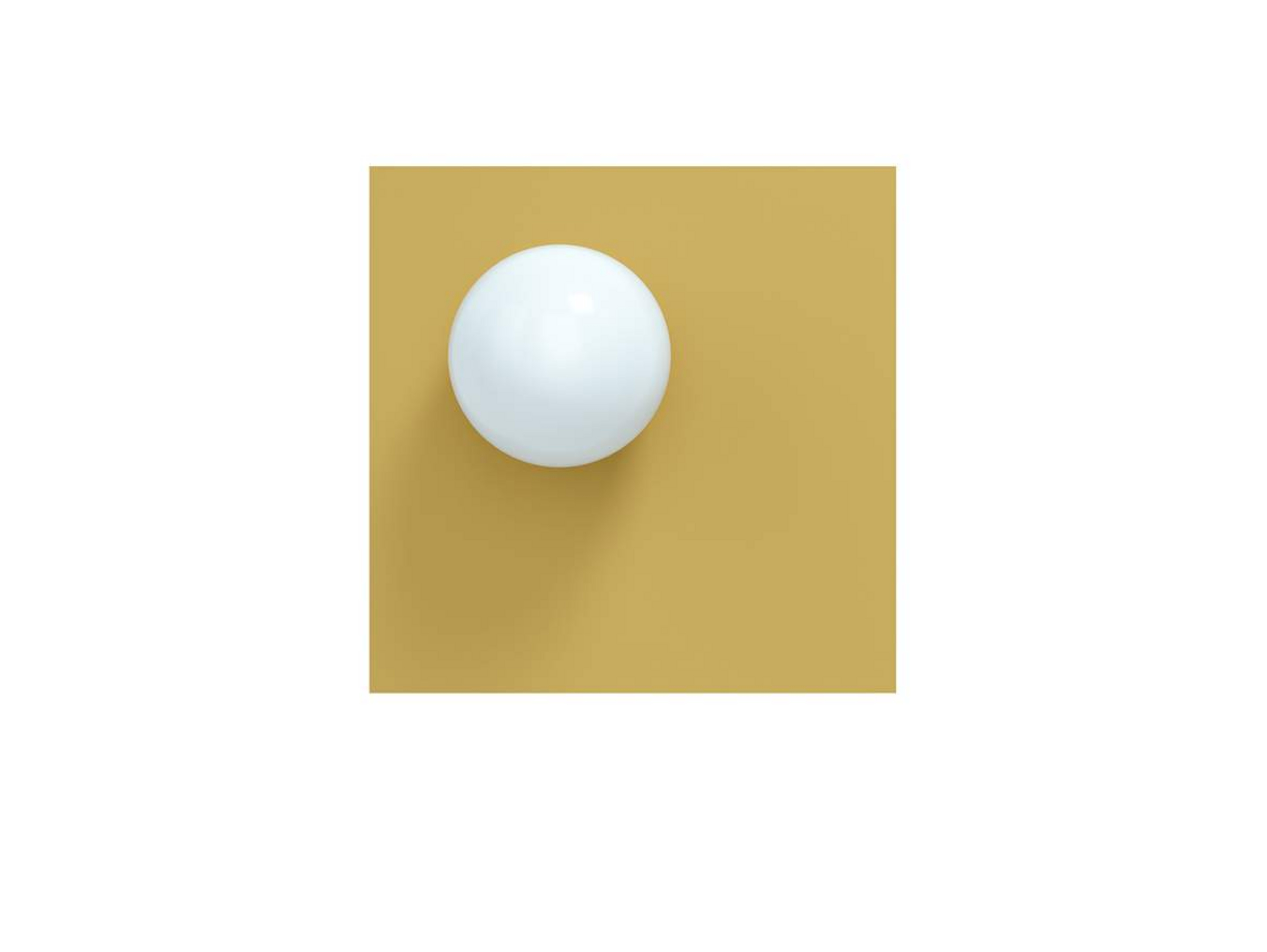 Candy Big Square S vegg-/taklampe, gul - Swedish Ninja