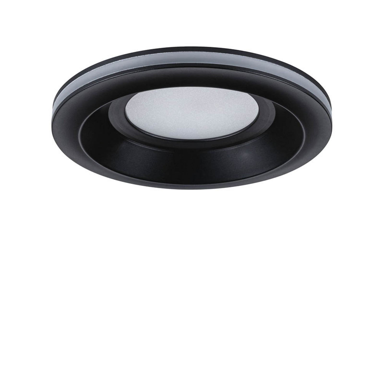 Paulmann LED inbouwlamp Sormus zwart, Ø 10 cm, IP65, set van 3