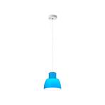 Candeeiro suspenso Nemo Lorosae, azul, Ø 20 cm, vidro, E27