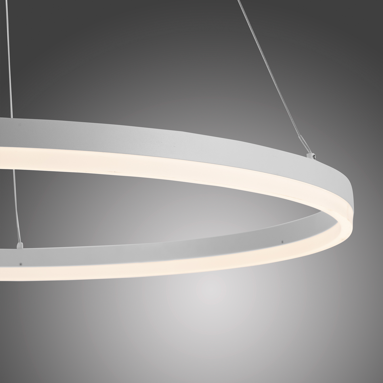 LED-Hängeleuchte Titus, rund, Ø 80 cm, weiß