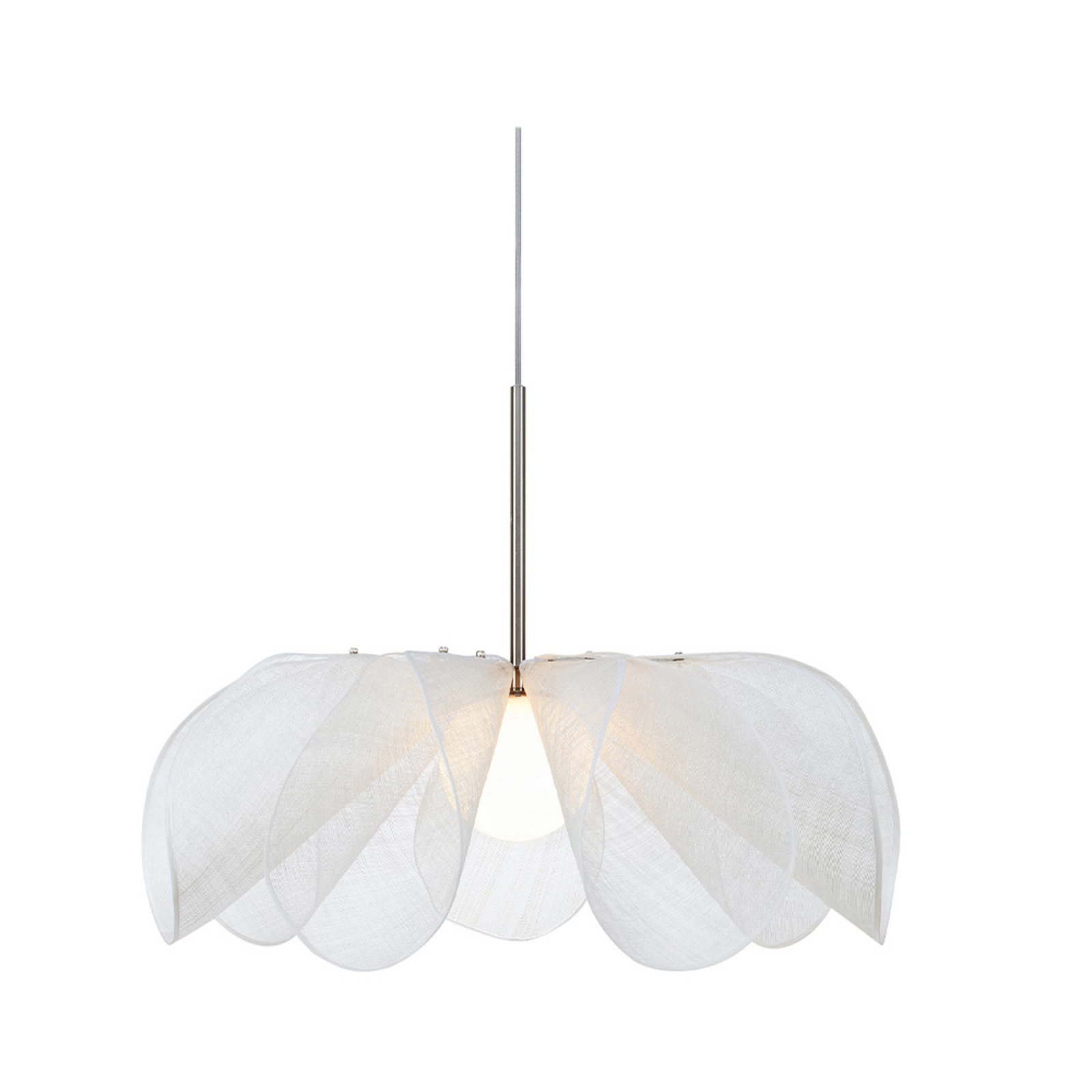 Styrka Závěsná Lampa Ø75 Satin Nikel/Biela - Markslöjd