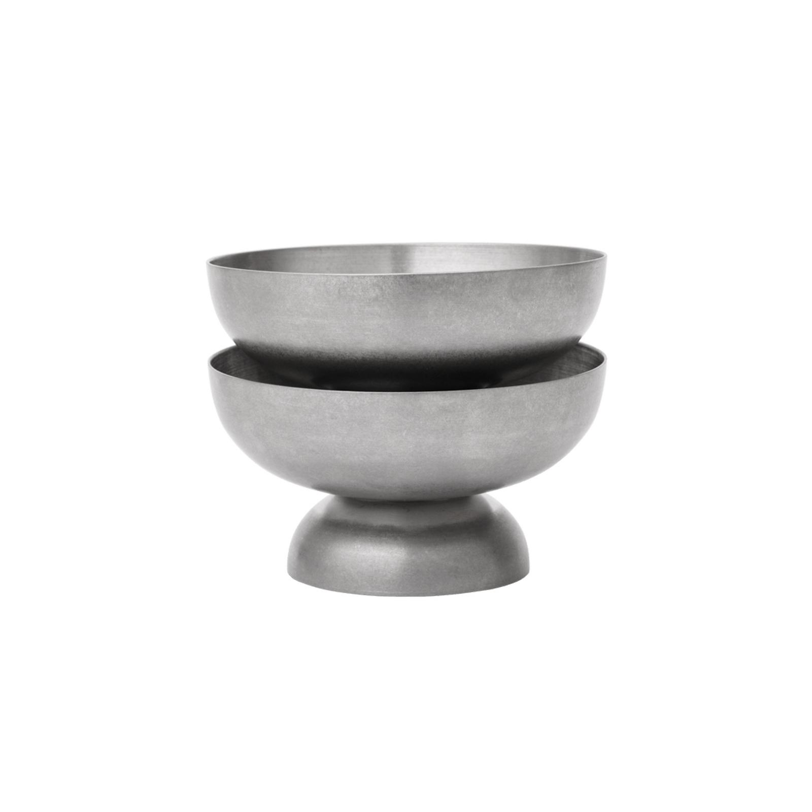 TUMBLED ice cream bowl, stainless steel, Ø 10 cm - ferm LIVING