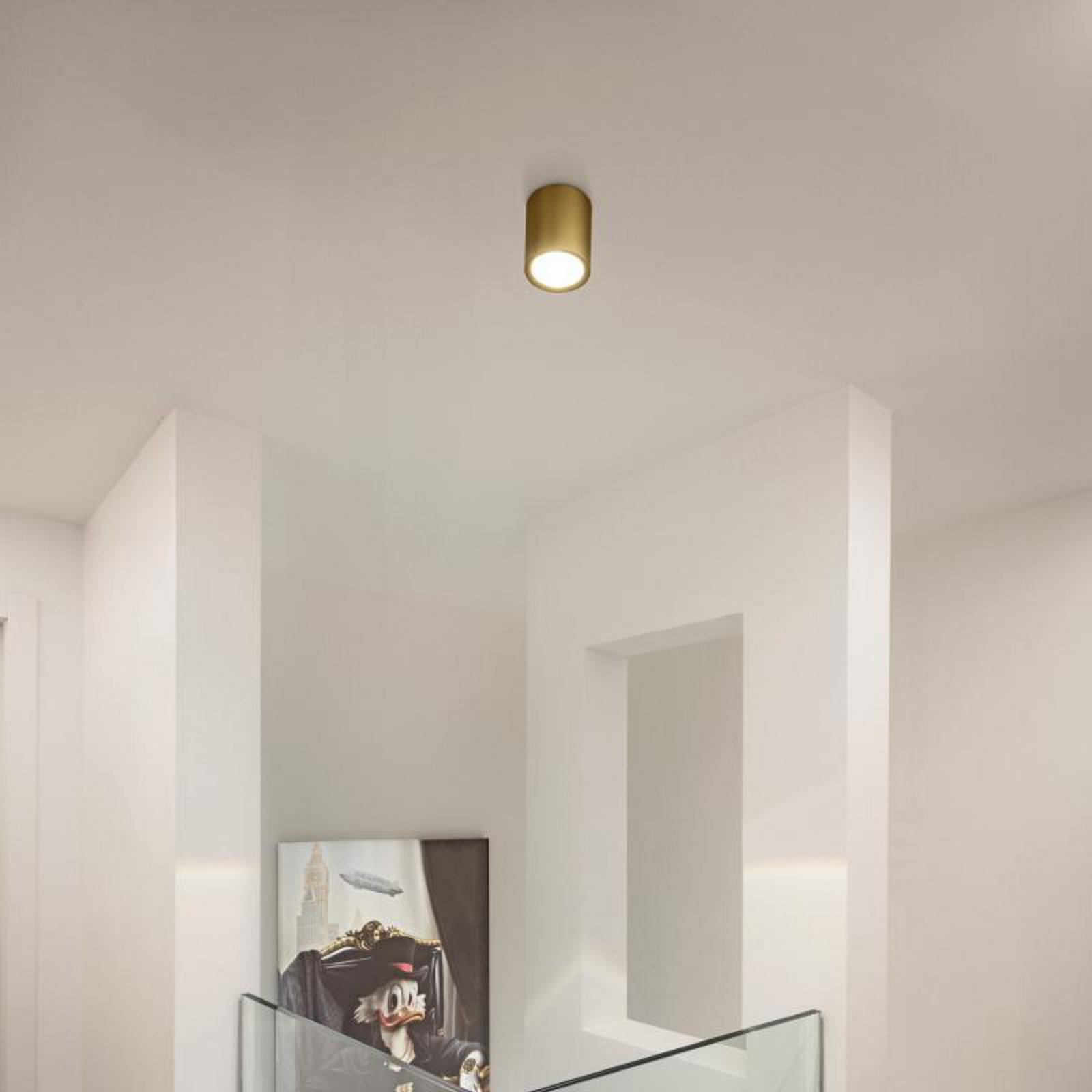 SLV LED-Deckenleuchte Oculus, messingfarben 9 cm dim to warm