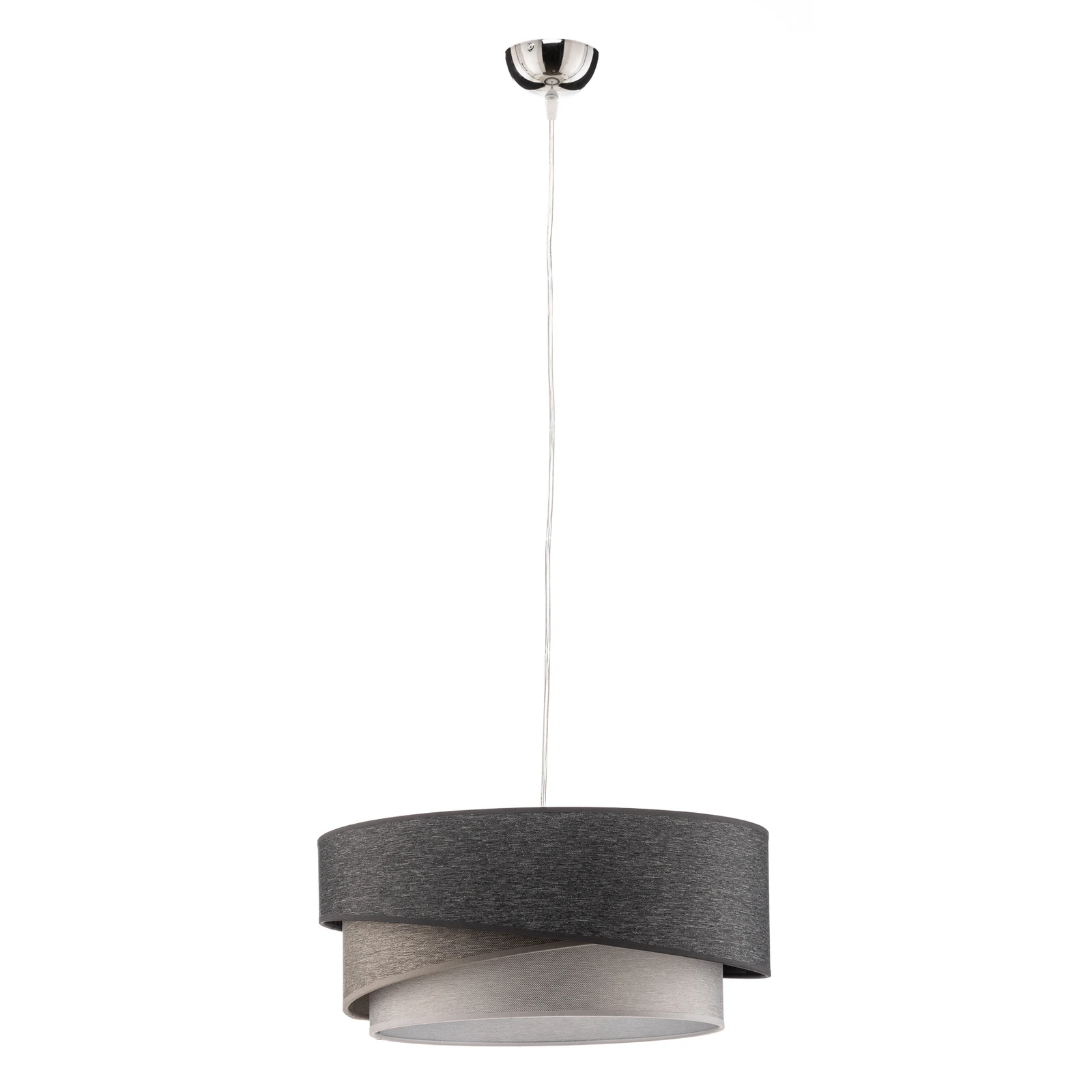 Euluna Kobo hanglamp, grafiet/grijs/wit