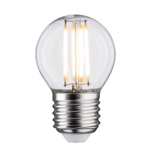 LED-lampe E27 5W dråpe 2700K klar