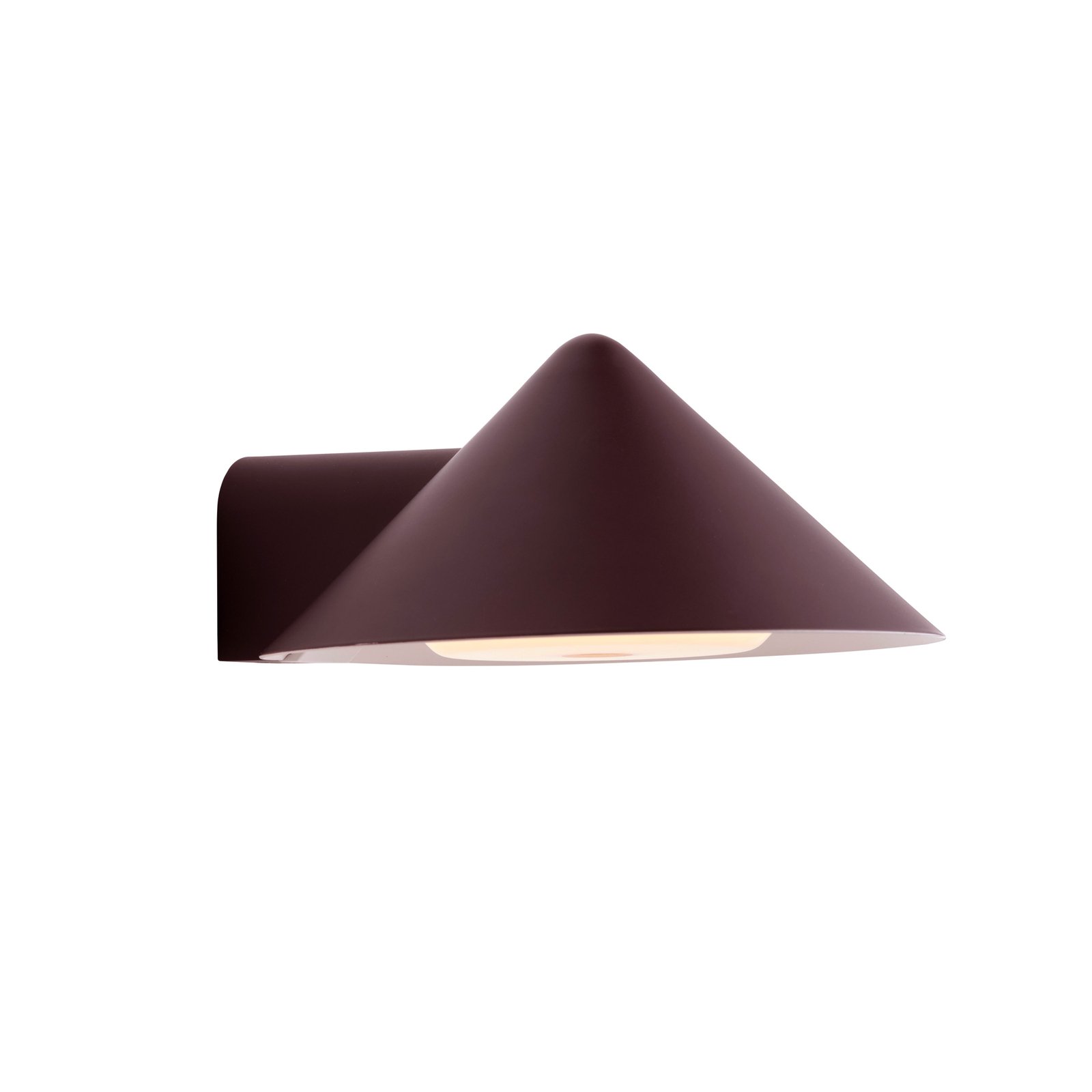 FRANDSEN Aplique de pared LED Grasp, rojo oscuro, ancho 15 cm