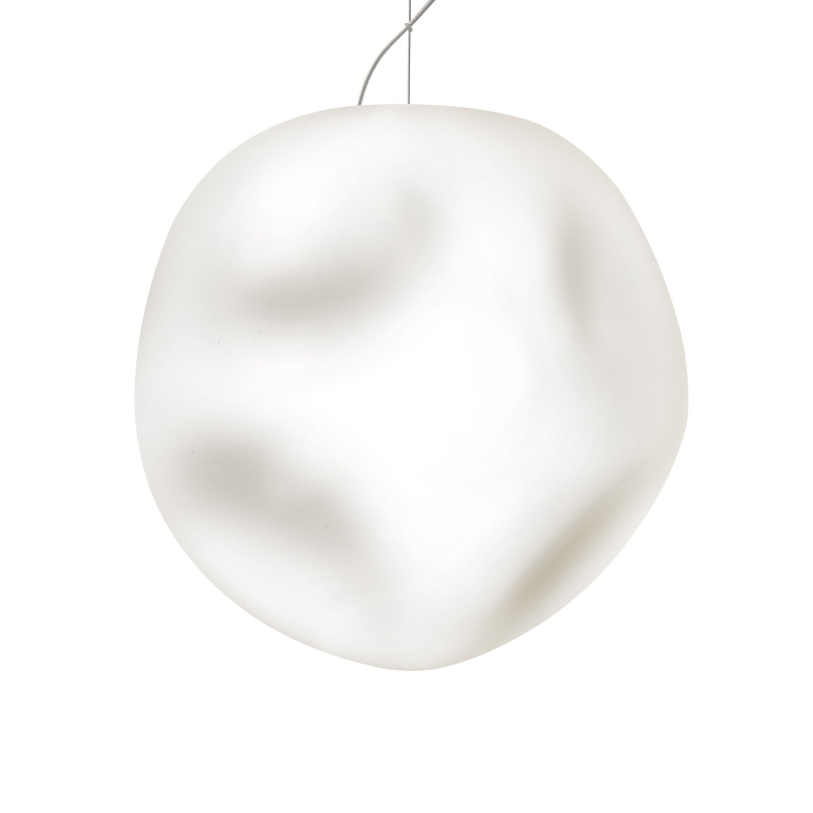 Foscarini pendant light Hoba Grande, Ø 36cm, suspension system 1000cm