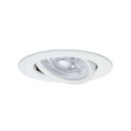 Paulmann indbygningslampe NOVA, hvid, Ø 8 cm, drejelig, 2.700 K